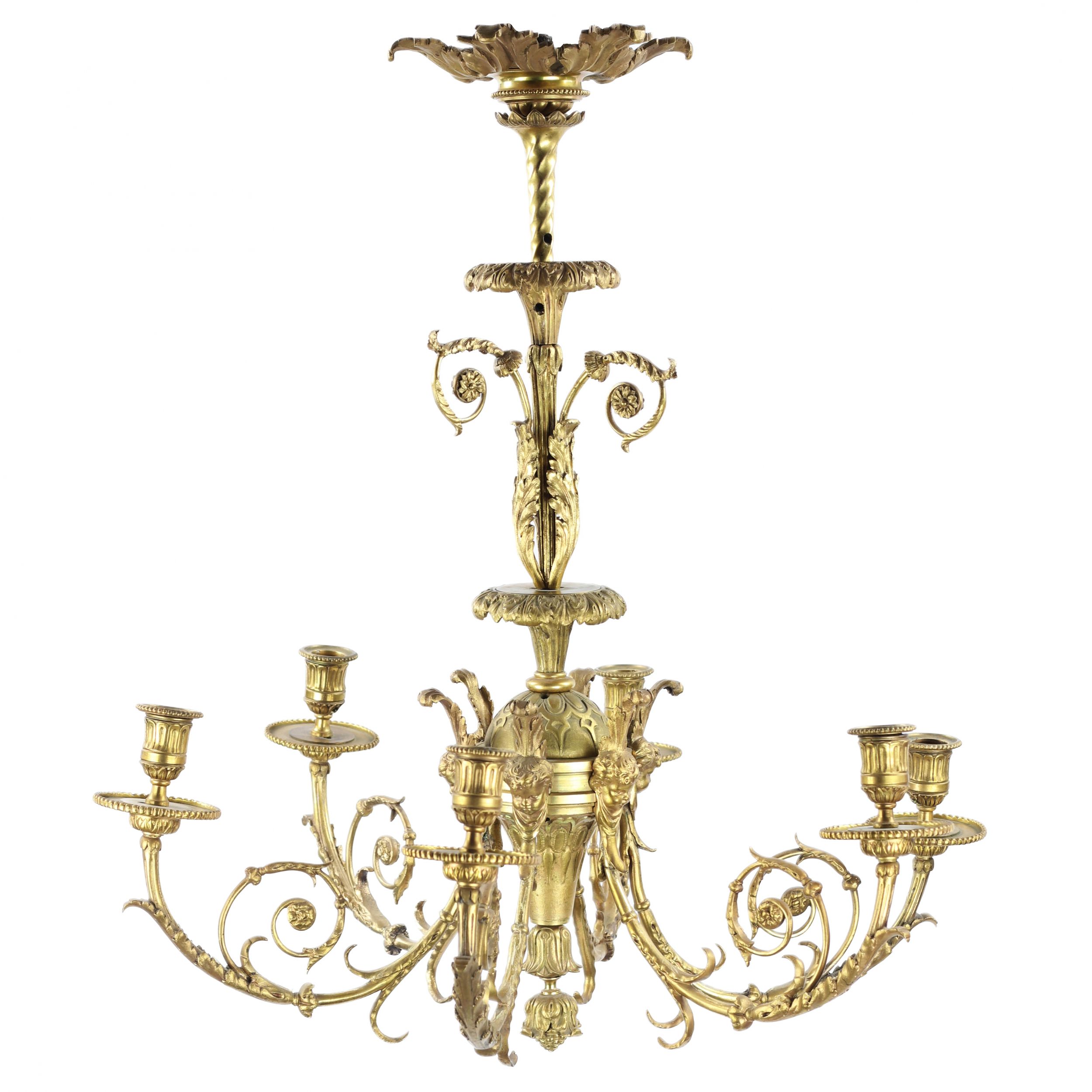 Louis XVI style chandelier. - Image 2 of 5