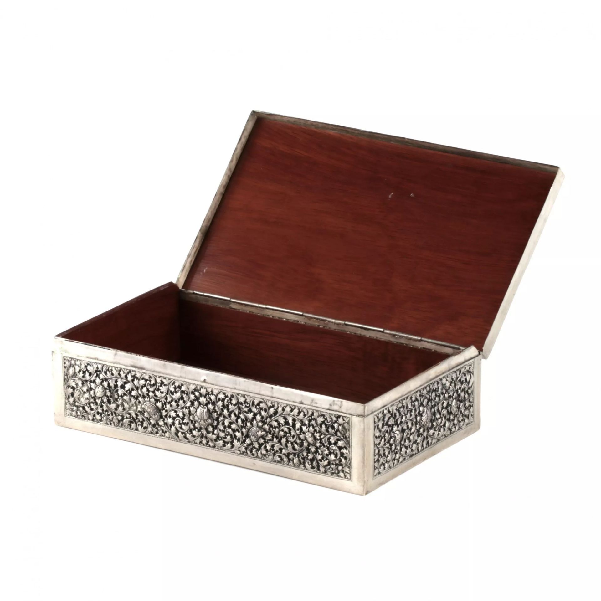 Silver cigar box. - Image 4 of 8