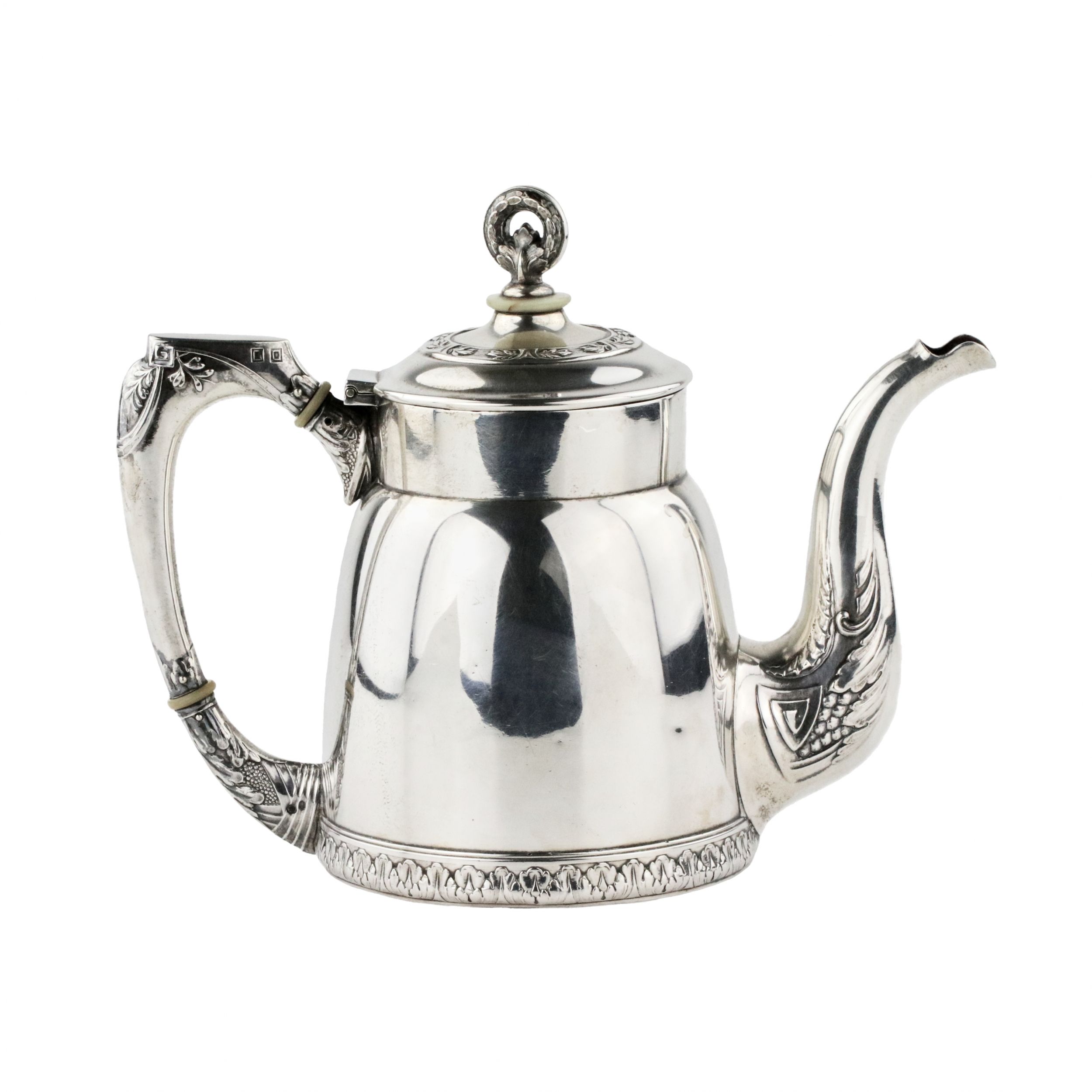 Russian silver tea and coffee service. 2nd Moscow Artel. 1908-1917. - Image 6 of 15