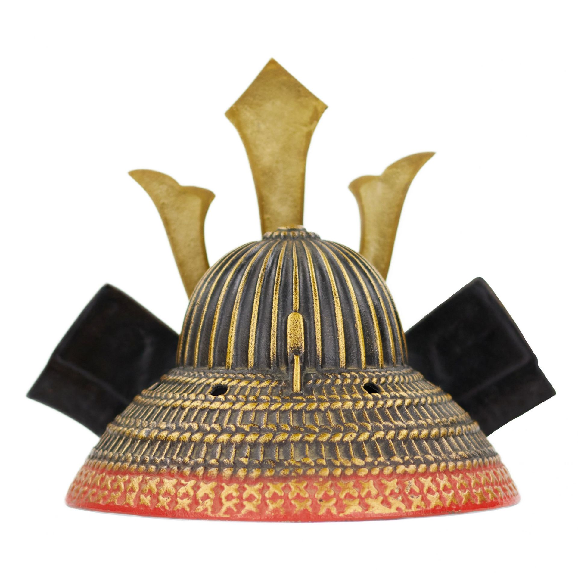 Bronze model - samurai helmet, Japan, 20th century. - Bild 3 aus 5