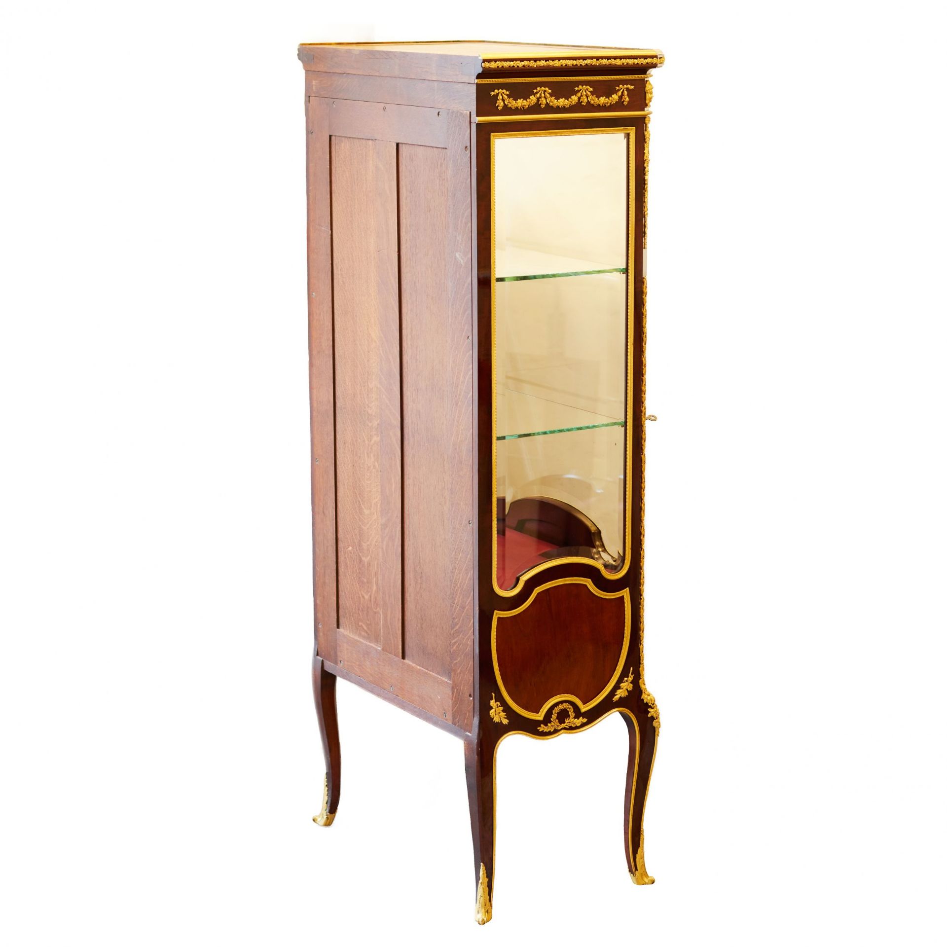 Showcase in mahogany and gilded bronze in Sormani style. France 19th century. - Image 4 of 8