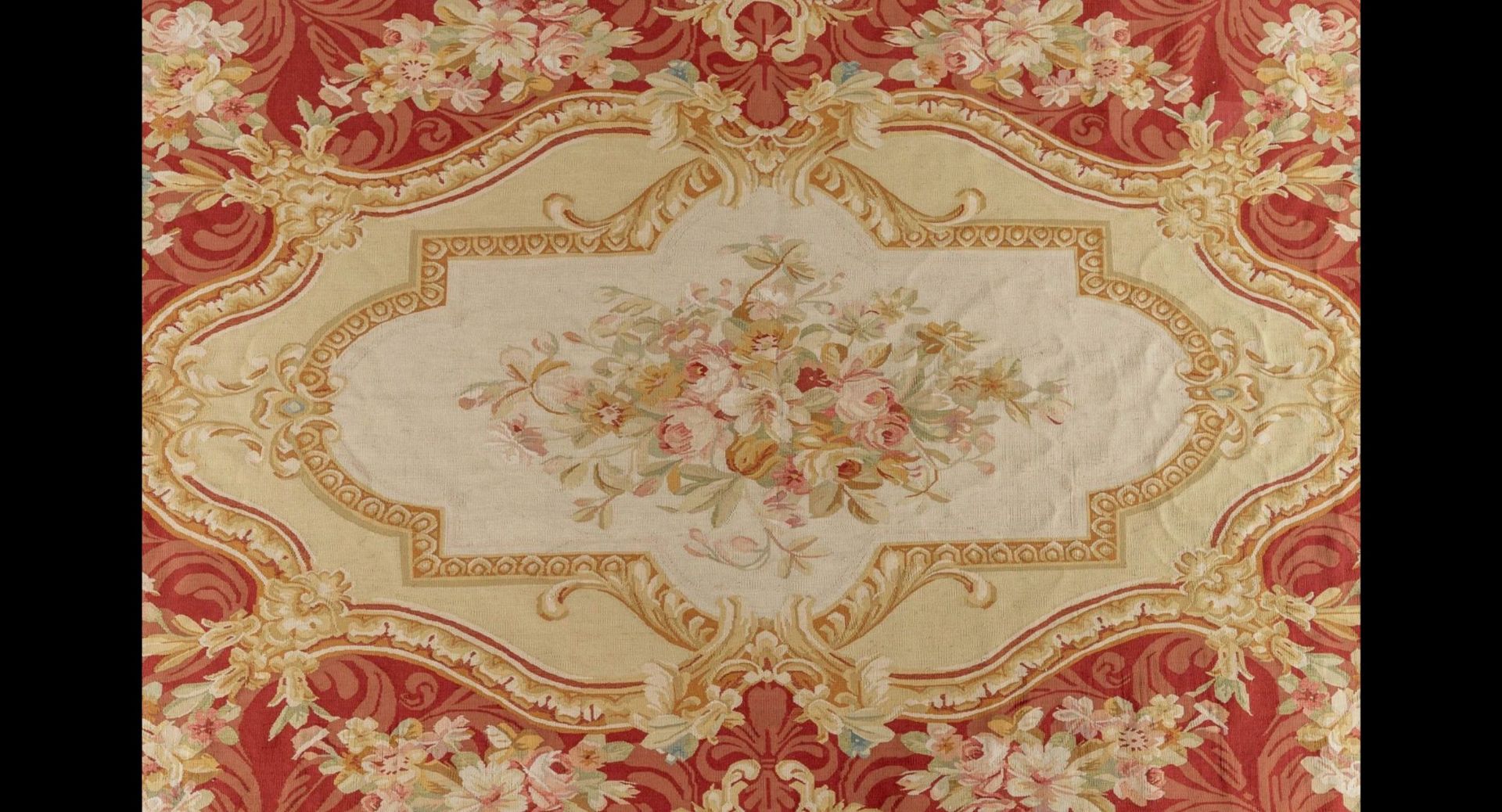 Exceptional, old Aubusson carpet from the 19th century. France. - Bild 2 aus 6