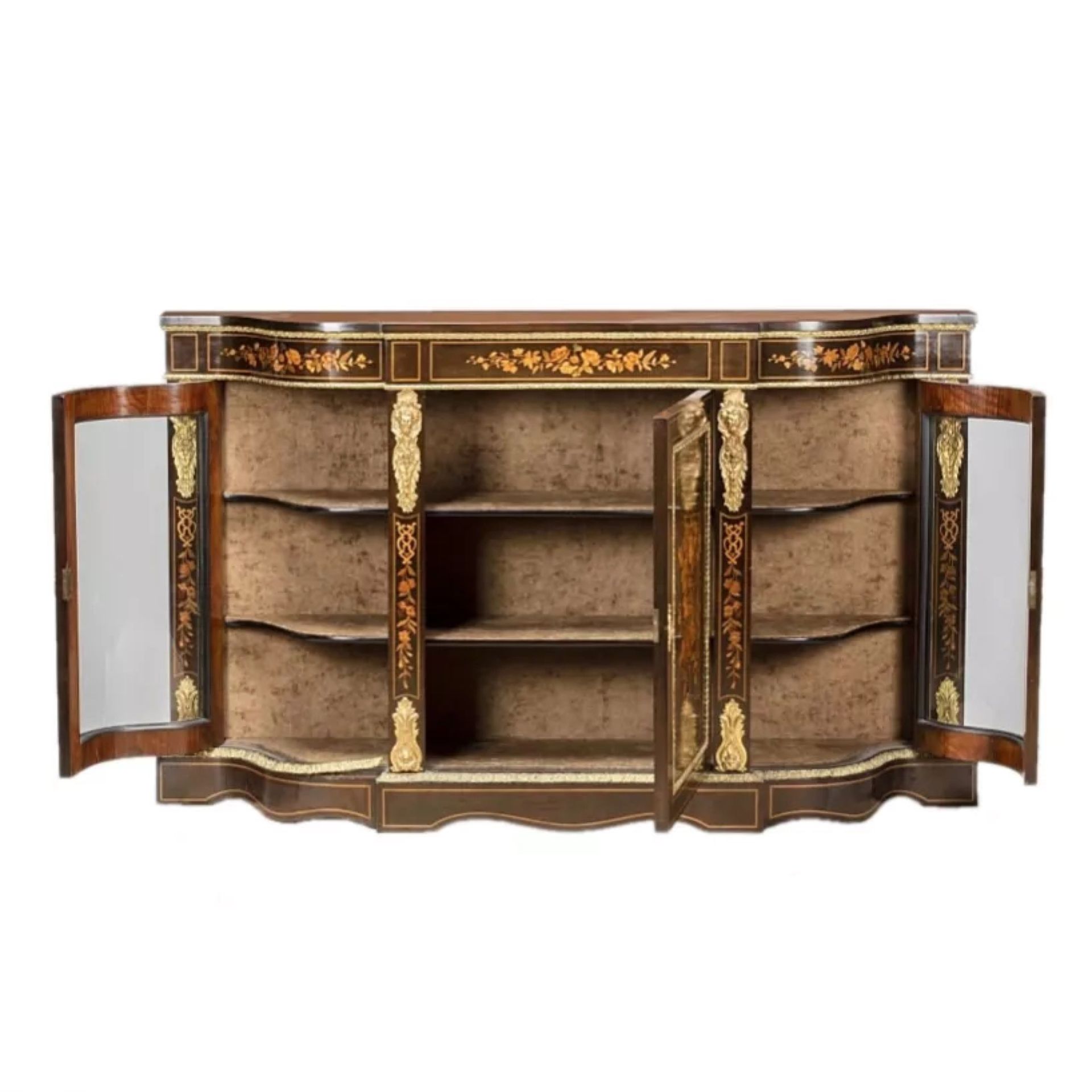 Three-door chest of drawers in Napoleon III style. - Bild 3 aus 4