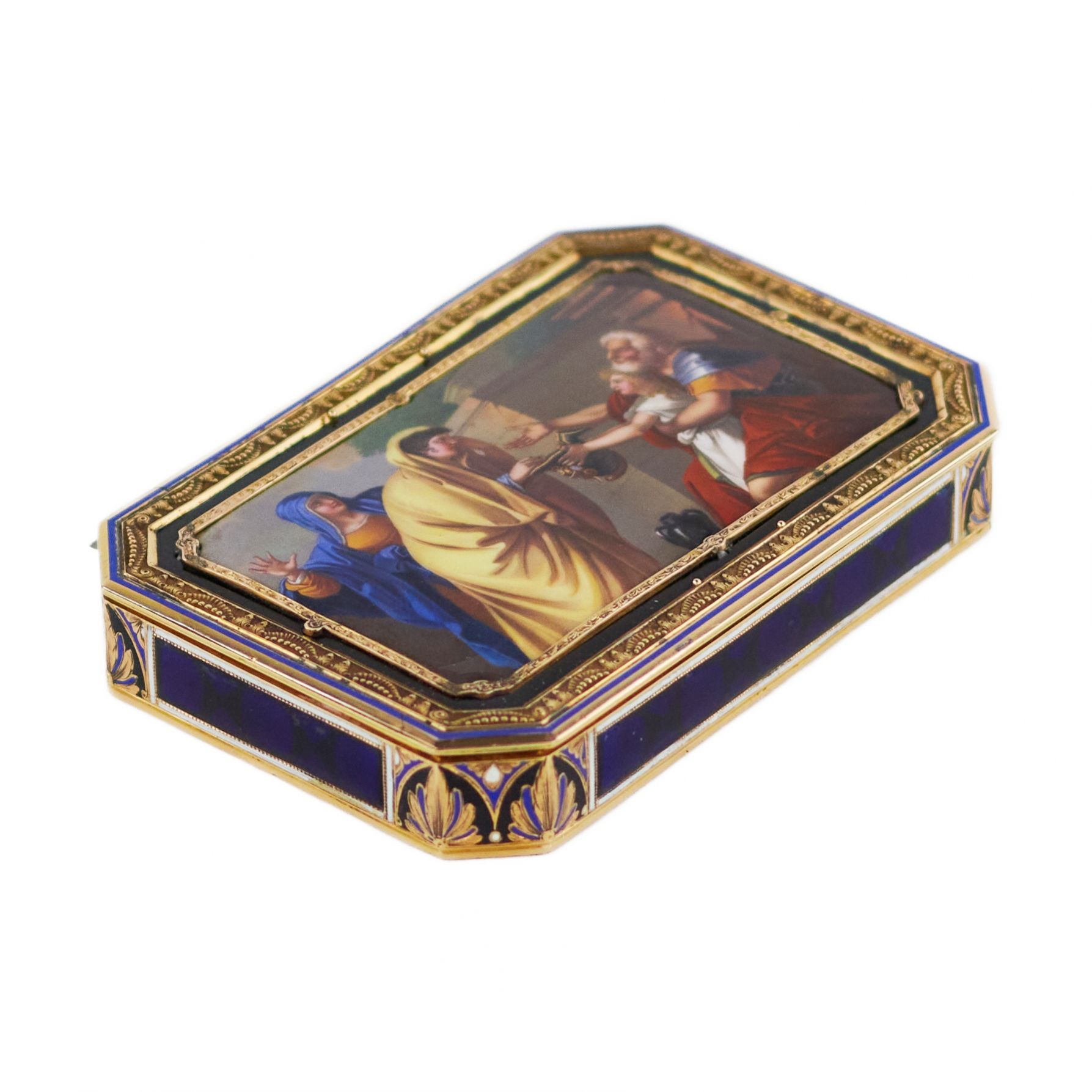 Gold snuff box with enamel. Jean George Remond & Compagnie. 1810. - Image 2 of 6