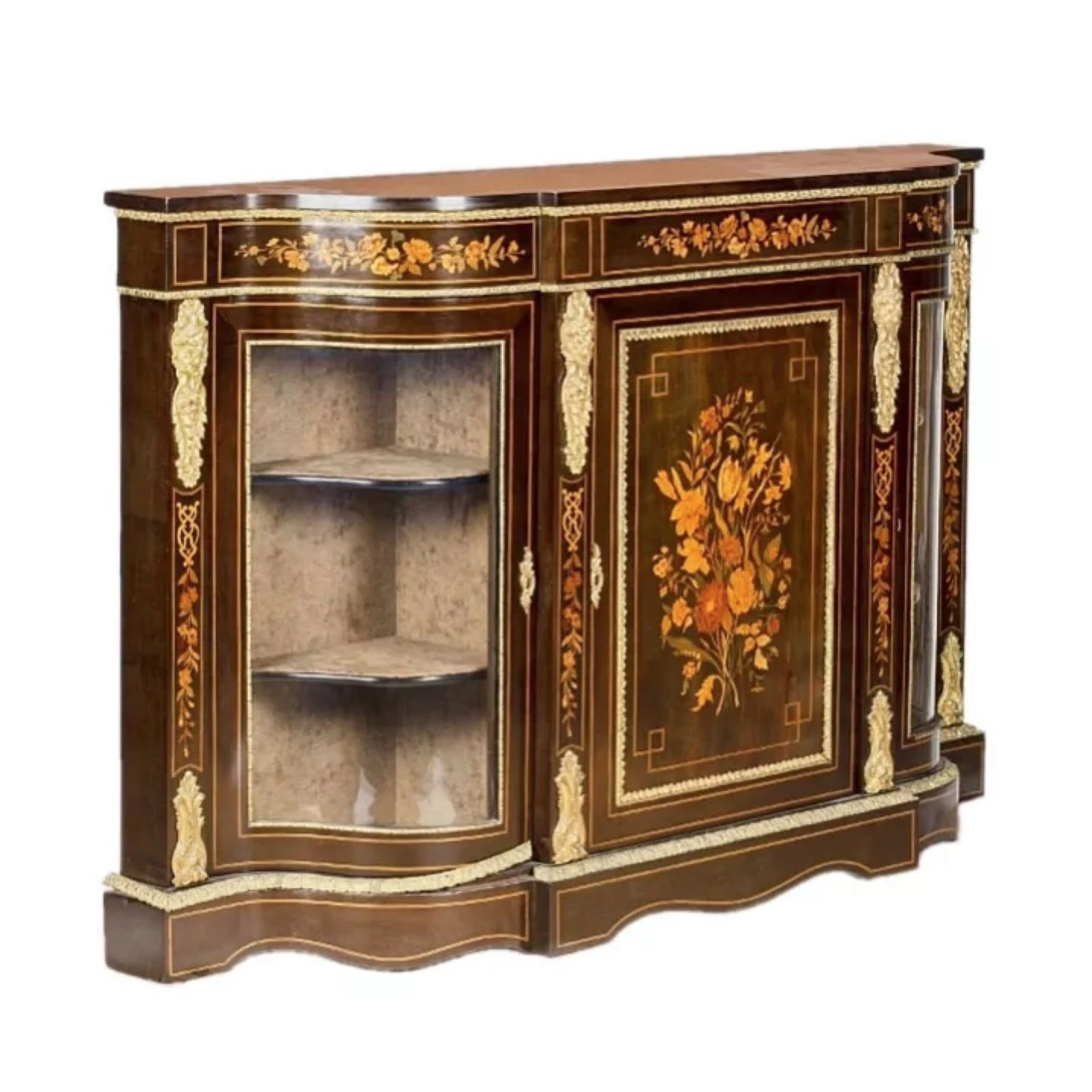 Three-door chest of drawers in Napoleon III style. - Image 2 of 4