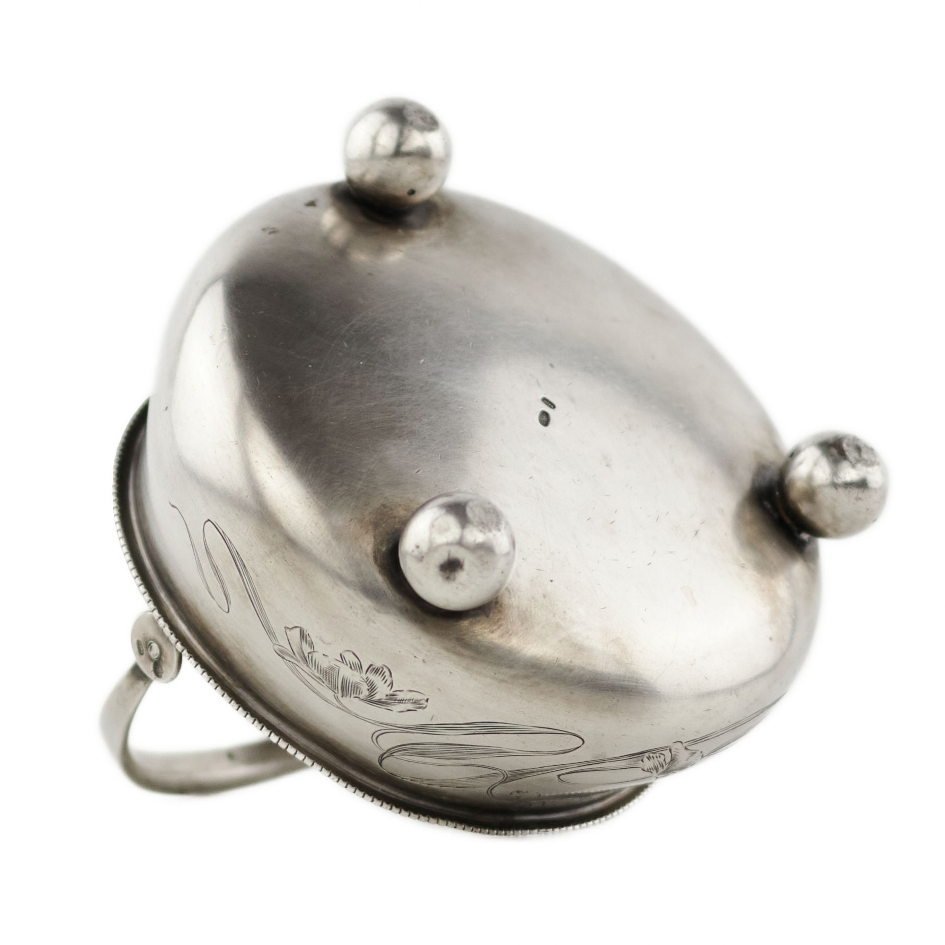 Russian, silver sugar bowl from the turn of the 19th-20th centuries. - Image 6 of 9