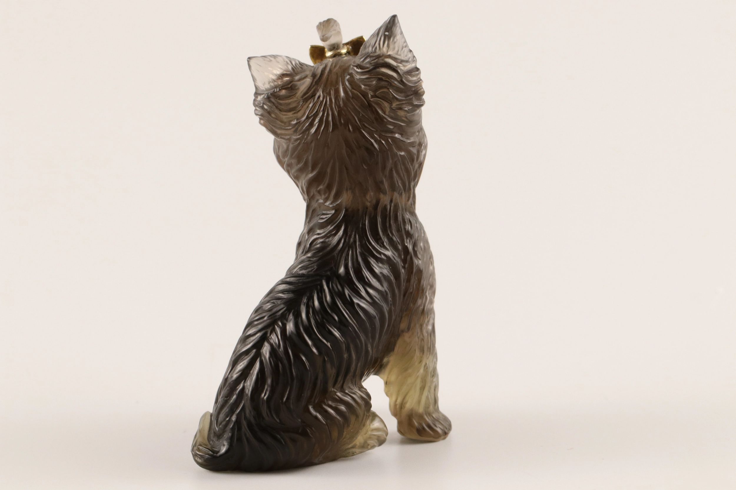 Stone-cut figurine Yorkshire Terrier in the style of Faberge 20th century. - Image 4 of 5