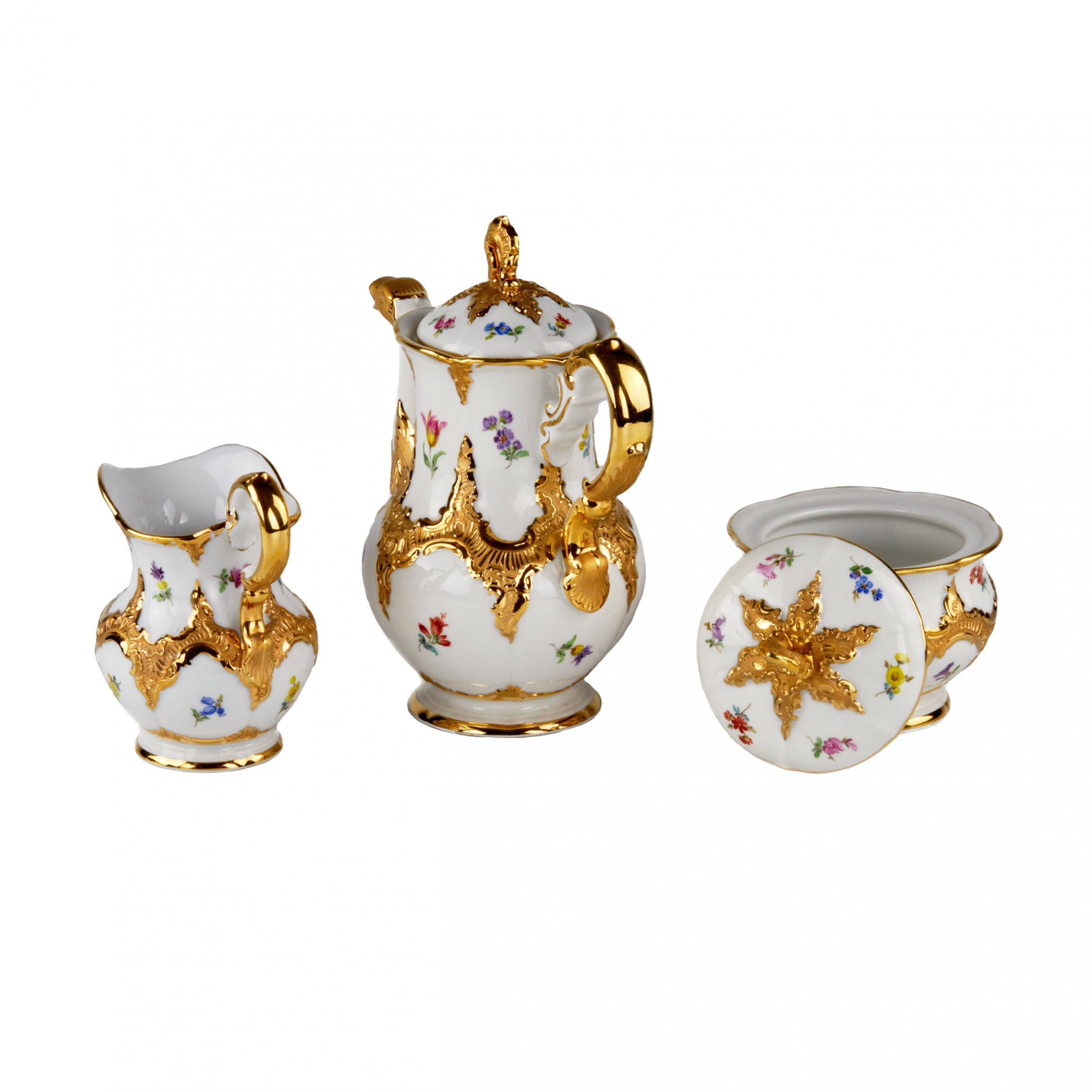 Meissen coffee service for 6 persons. - Image 7 of 9