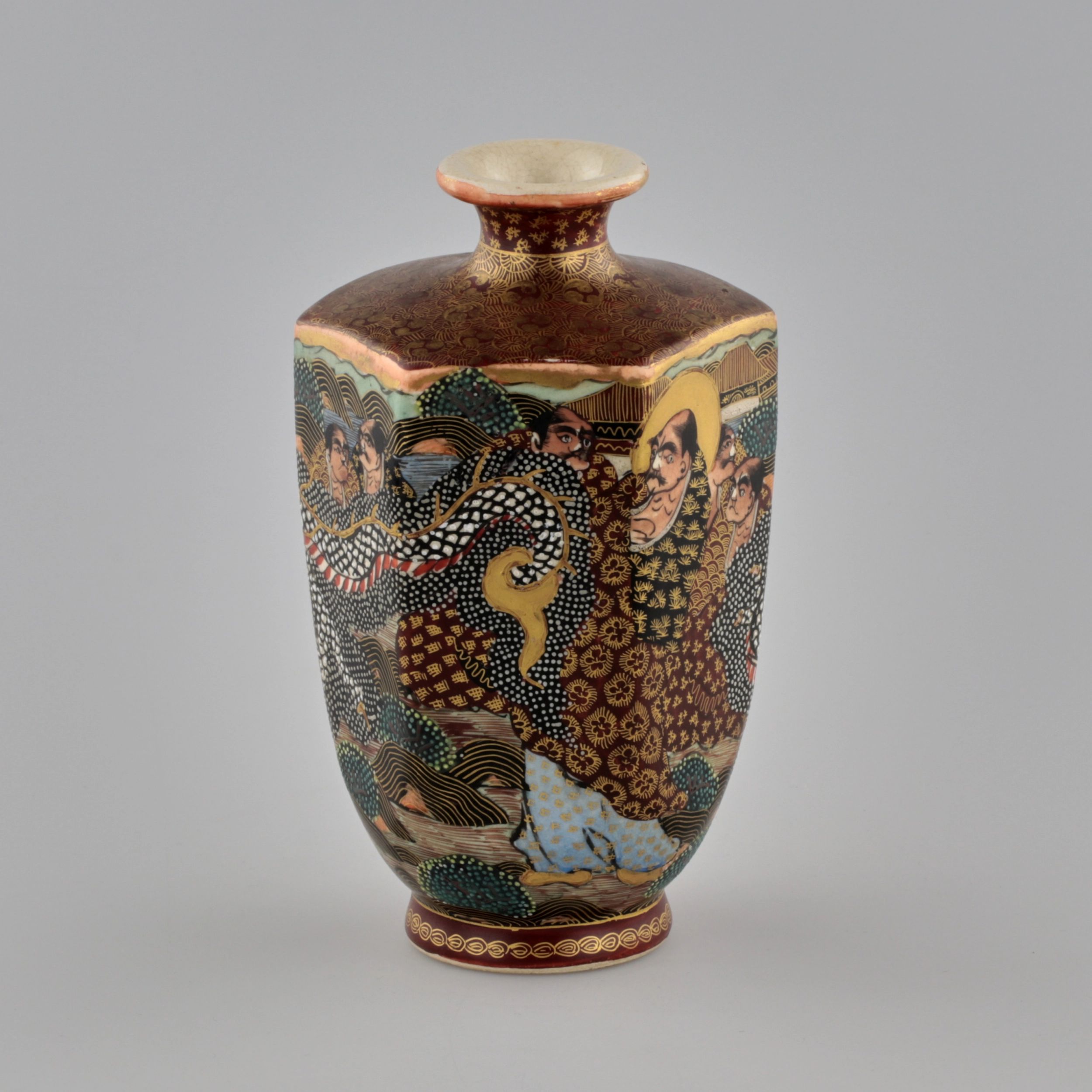 Small Japanese vase Satsuma - Image 3 of 5