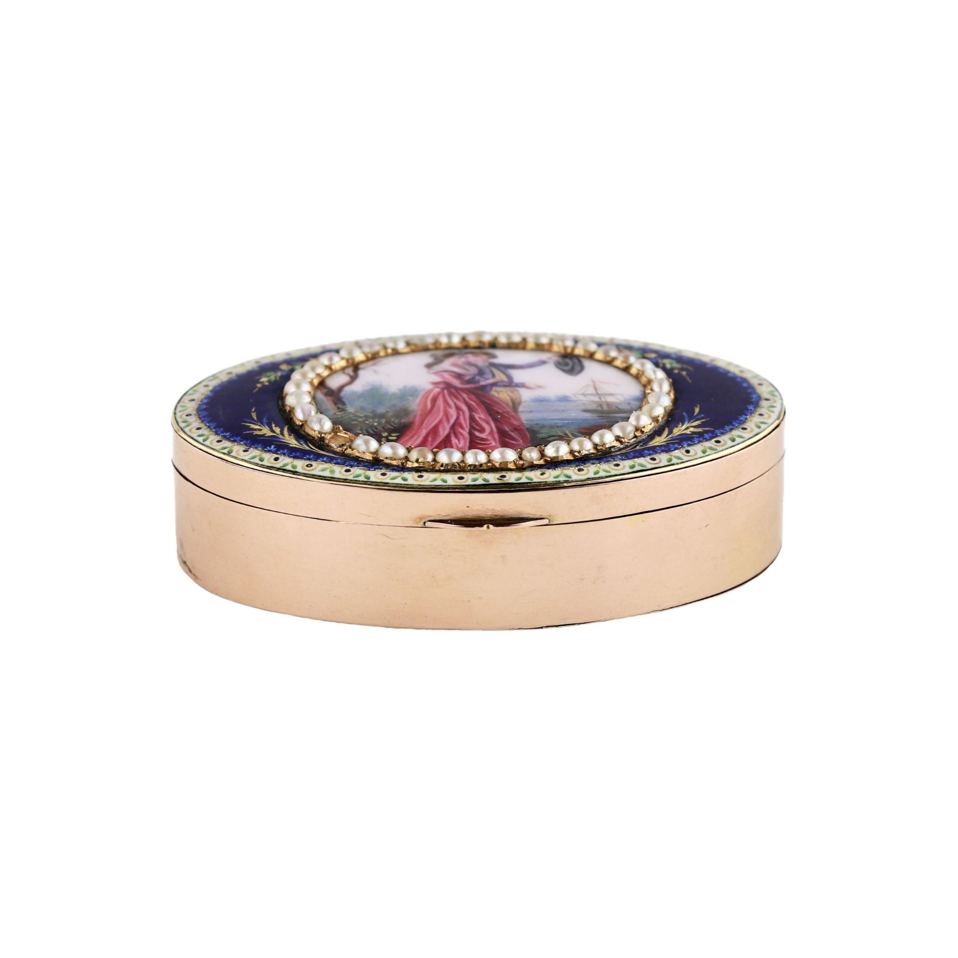 Gold and enamel snuffbox, circa 1795. - Bild 2 aus 8