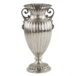 Italian silver vase.