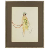 Drawing from the series Stage costumes Erte.