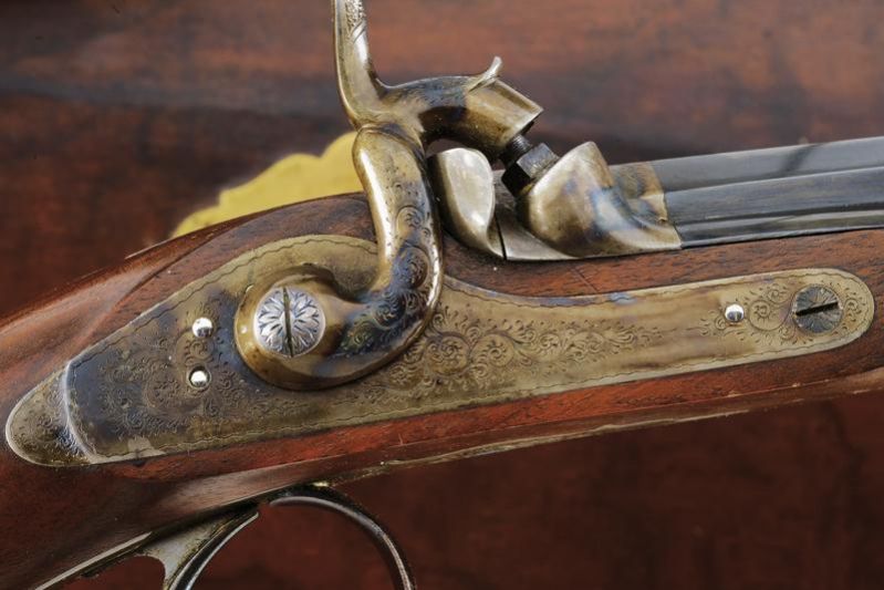 A pair of dueling pistols from the court gunsmith of Nicholas I - Bertrand. Saint Petersburg. Mid-19 - Image 10 of 14