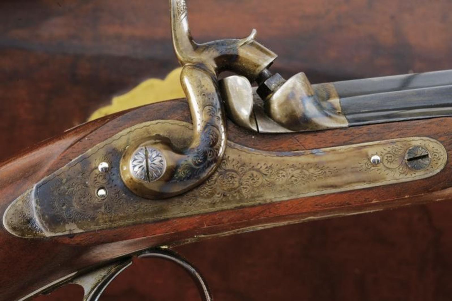 A pair of dueling pistols from the court gunsmith of Nicholas I - Bertrand. Saint Petersburg. Mid-19 - Bild 10 aus 14