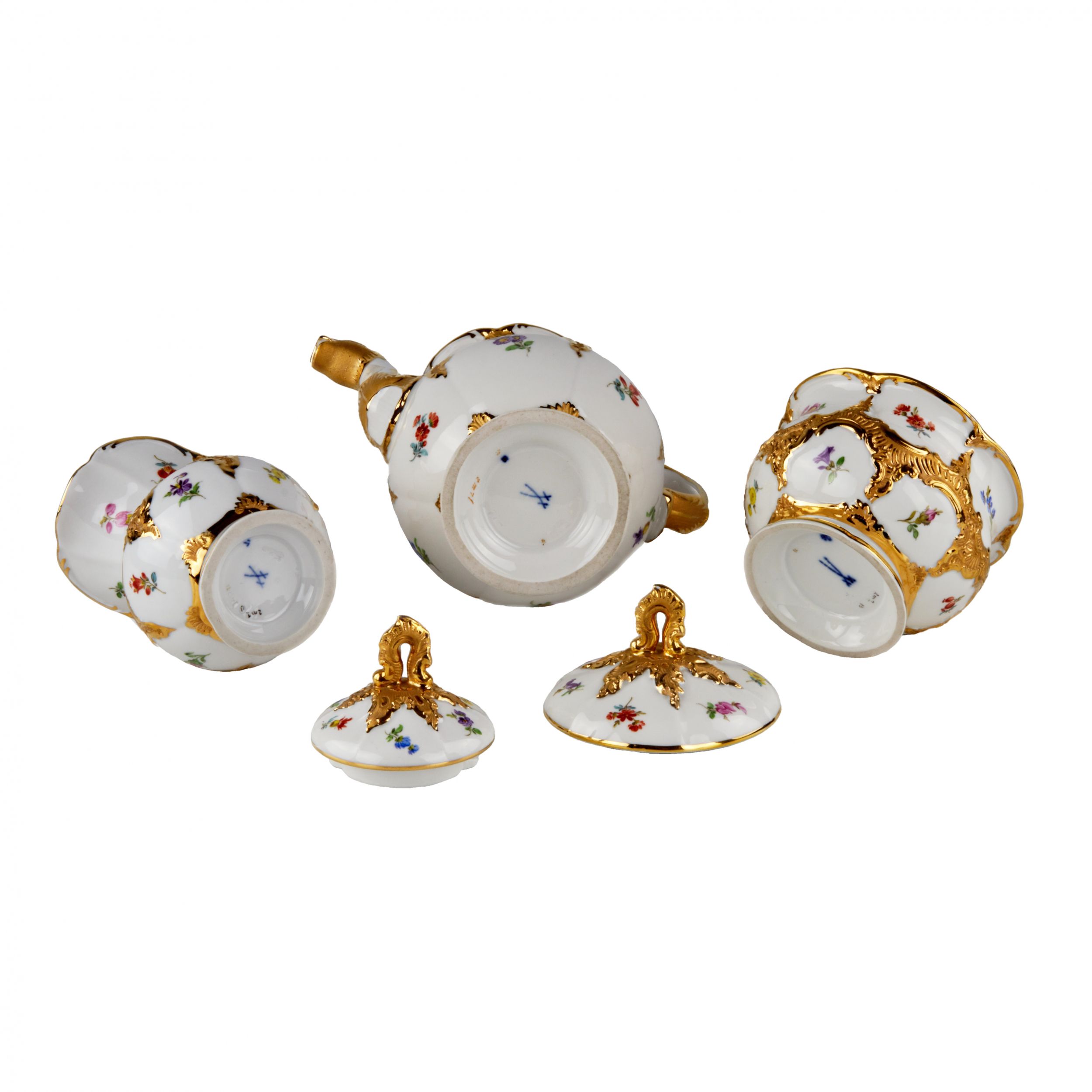 Meissen coffee service for 6 persons. - Image 8 of 9