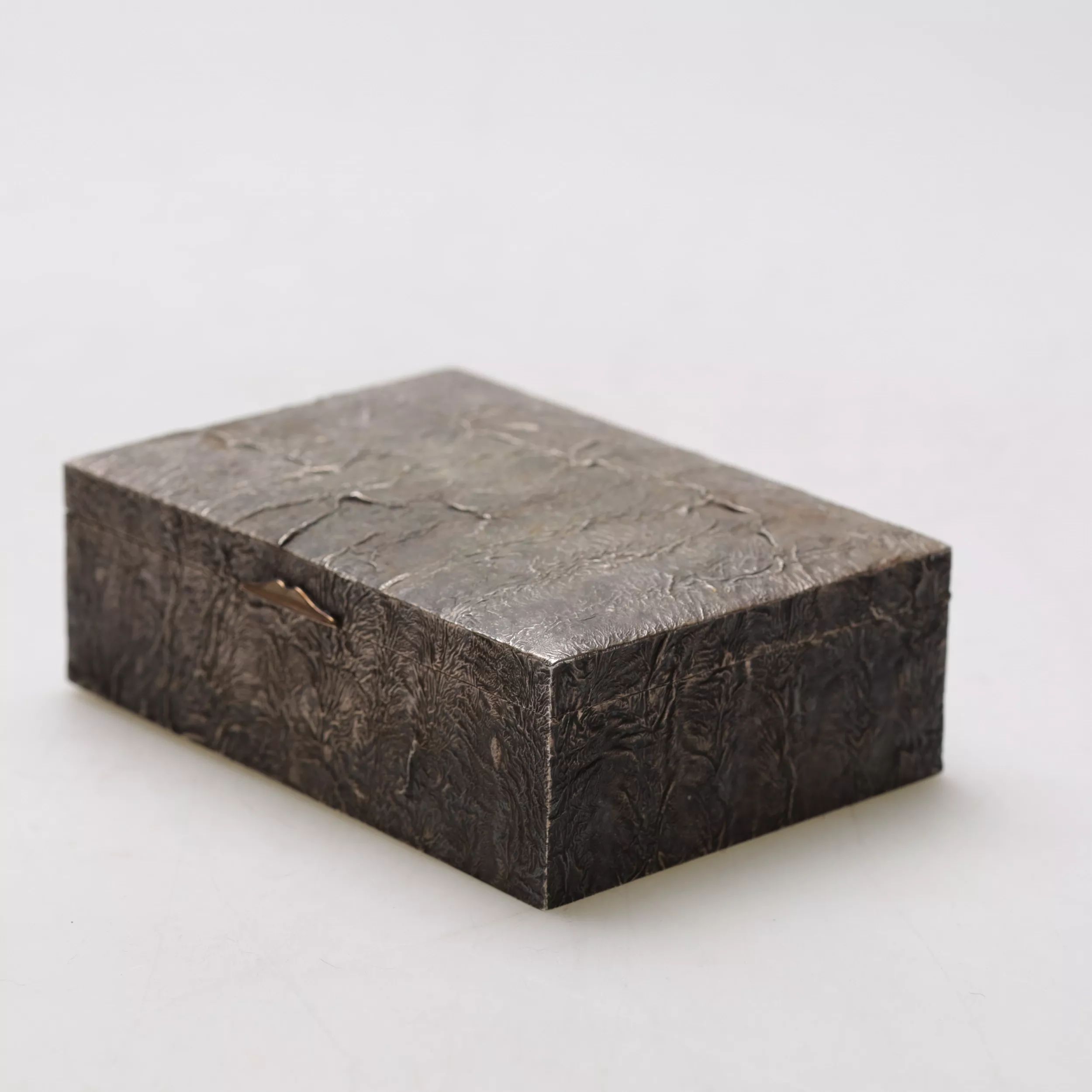 Silver box for cigarettes Nugget Finland. Early 20th century. - Image 4 of 8