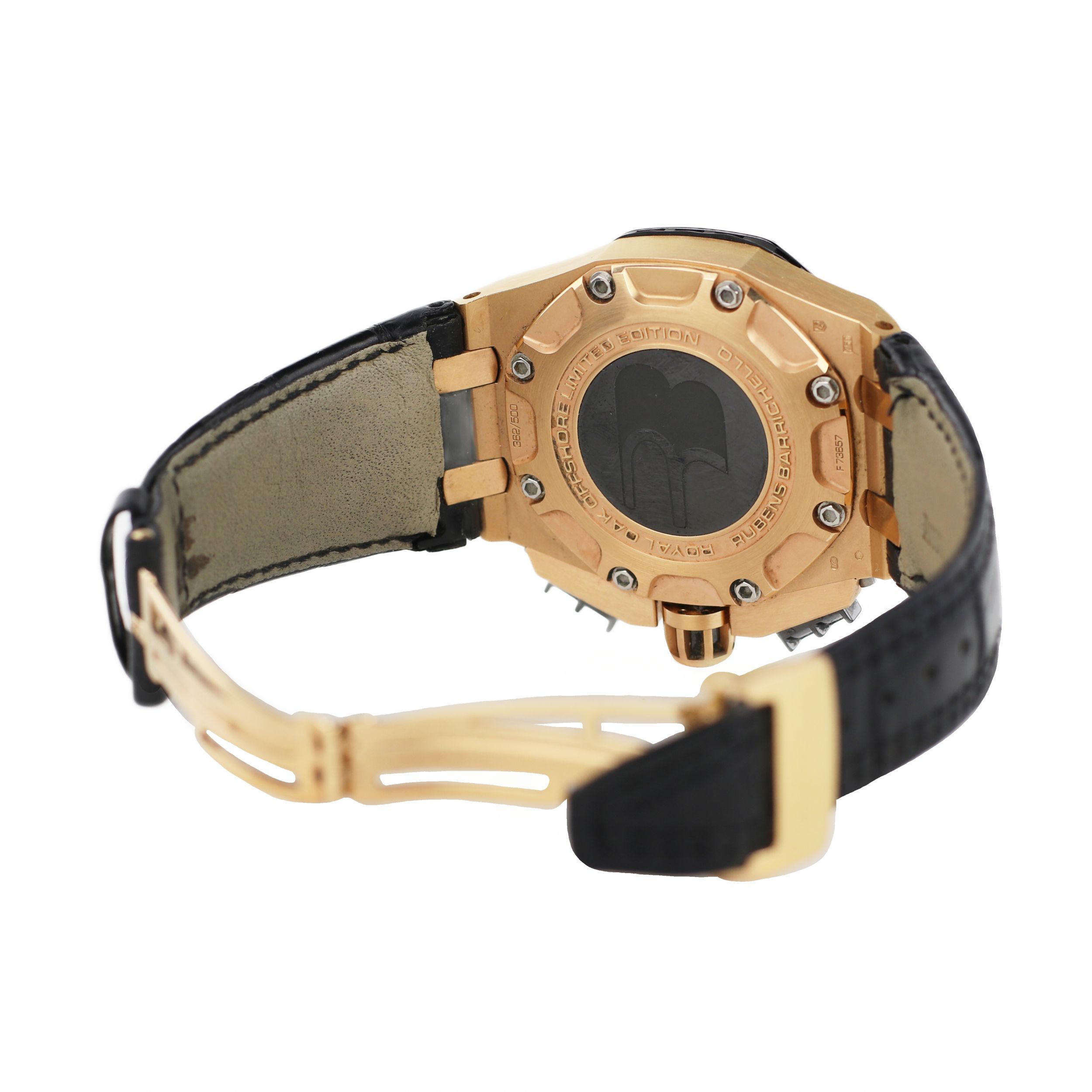Mens 18K gold watch Audemars Piguet Royal Oak Offshore Rubens Barrichello - Image 5 of 9