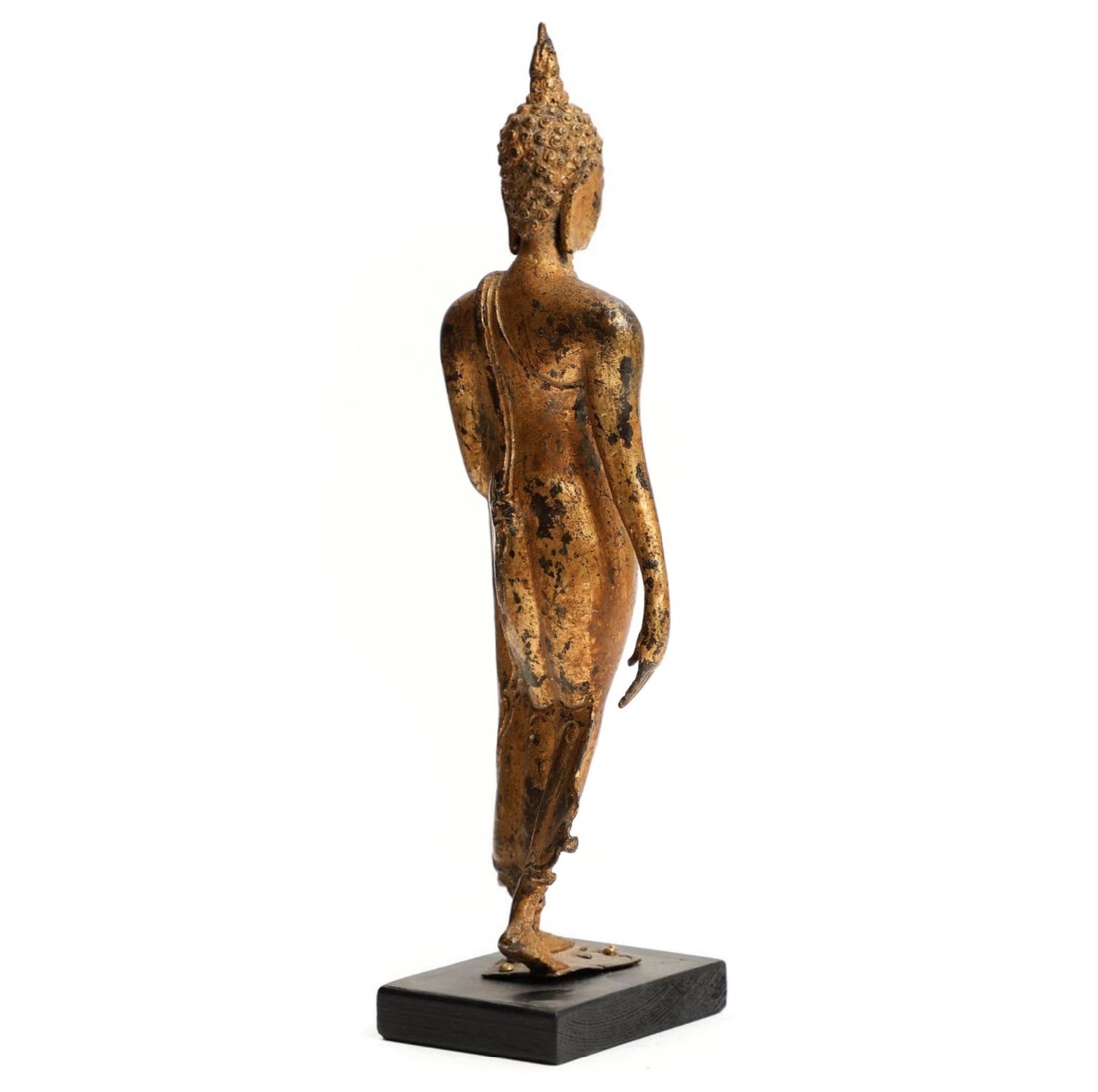 Figure of the Walking Buddha. 19th century - Image 2 of 3