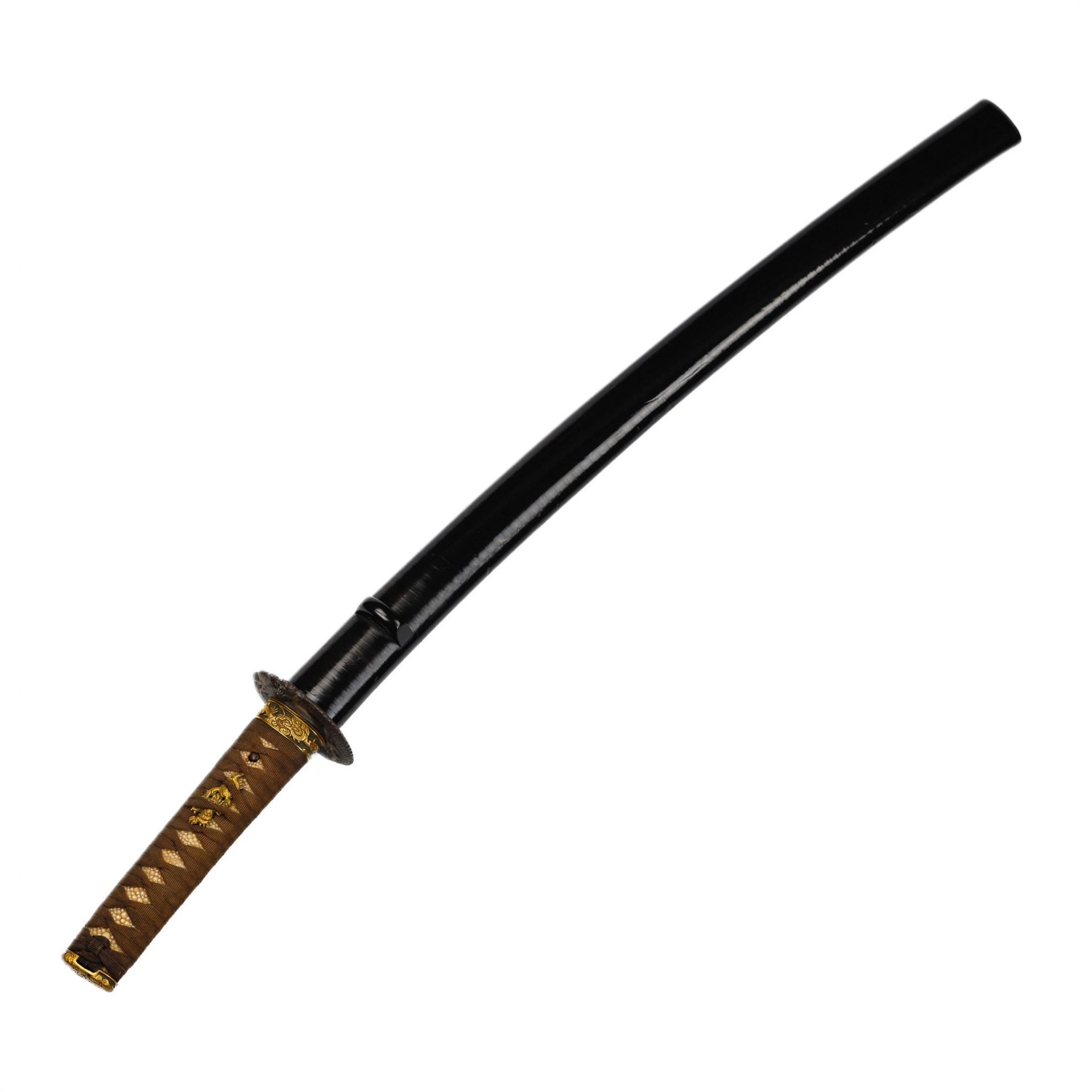 Short sword of the samurai Wakizashi, Nanki Hatakeyama, master Yamato no Suke Masatsugu, 19th centur - Bild 2 aus 10