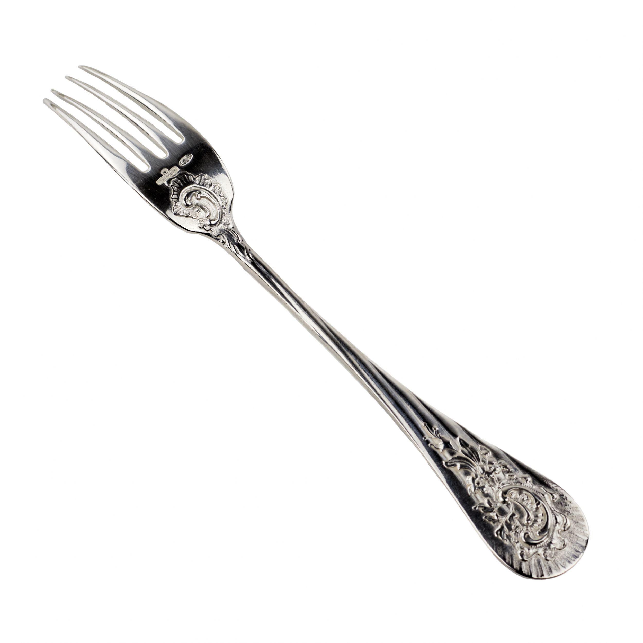 Silverware set for 6 persons. Ivan Khlebnikov. - Image 10 of 16