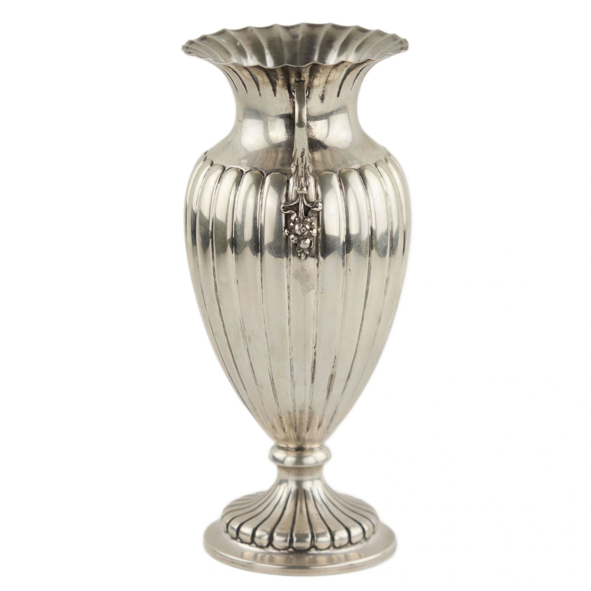 Italian silver vase. - Bild 4 aus 7