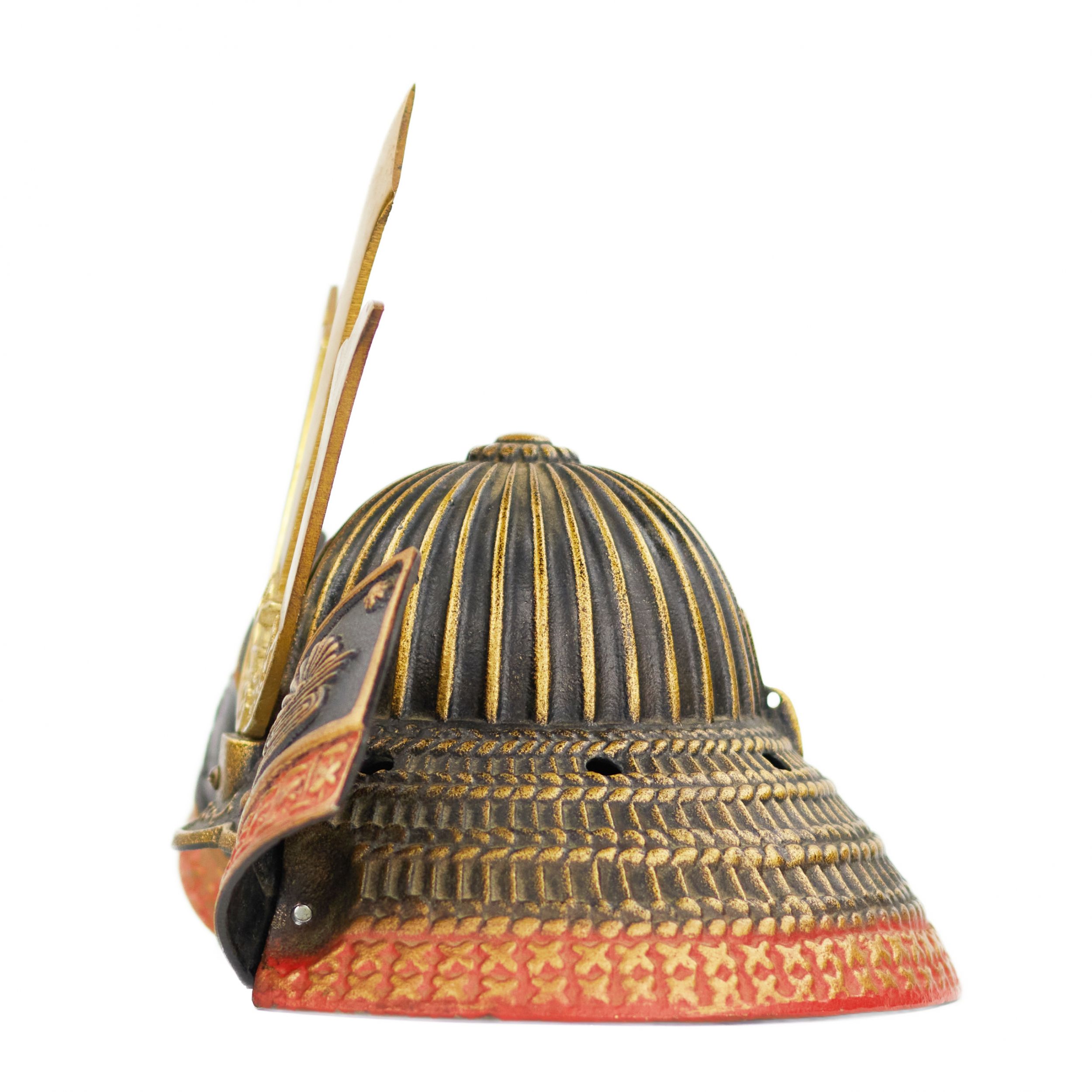 Bronze model - samurai helmet, Japan, 20th century. - Image 2 of 5