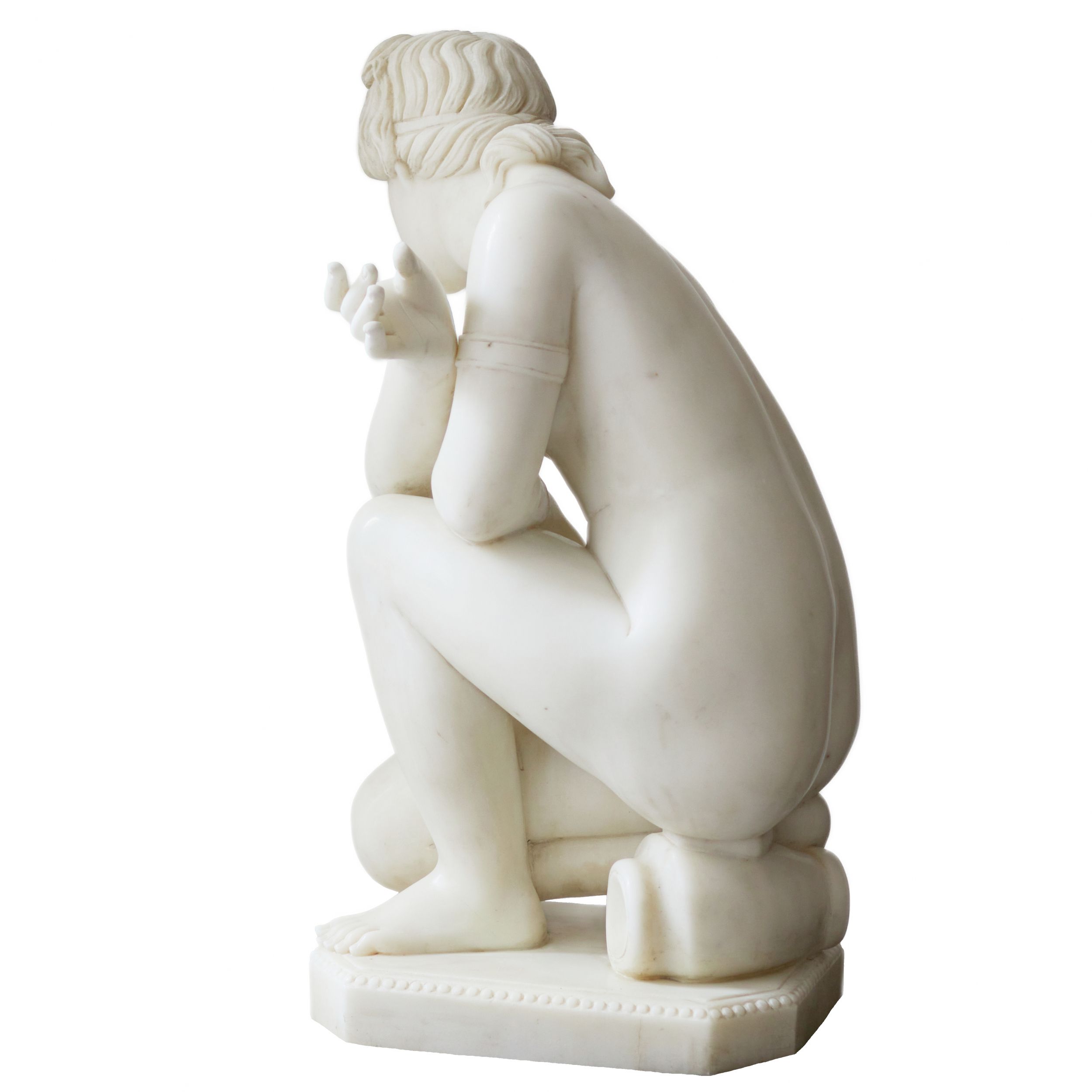 Marble sculpture Bathing of Venus. 19th-20th century. - Image 4 of 6