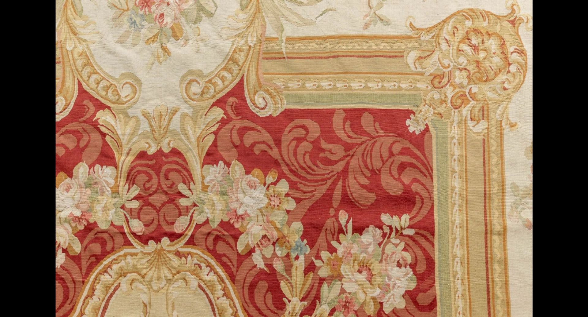 Exceptional, old Aubusson carpet from the 19th century. France. - Bild 3 aus 6