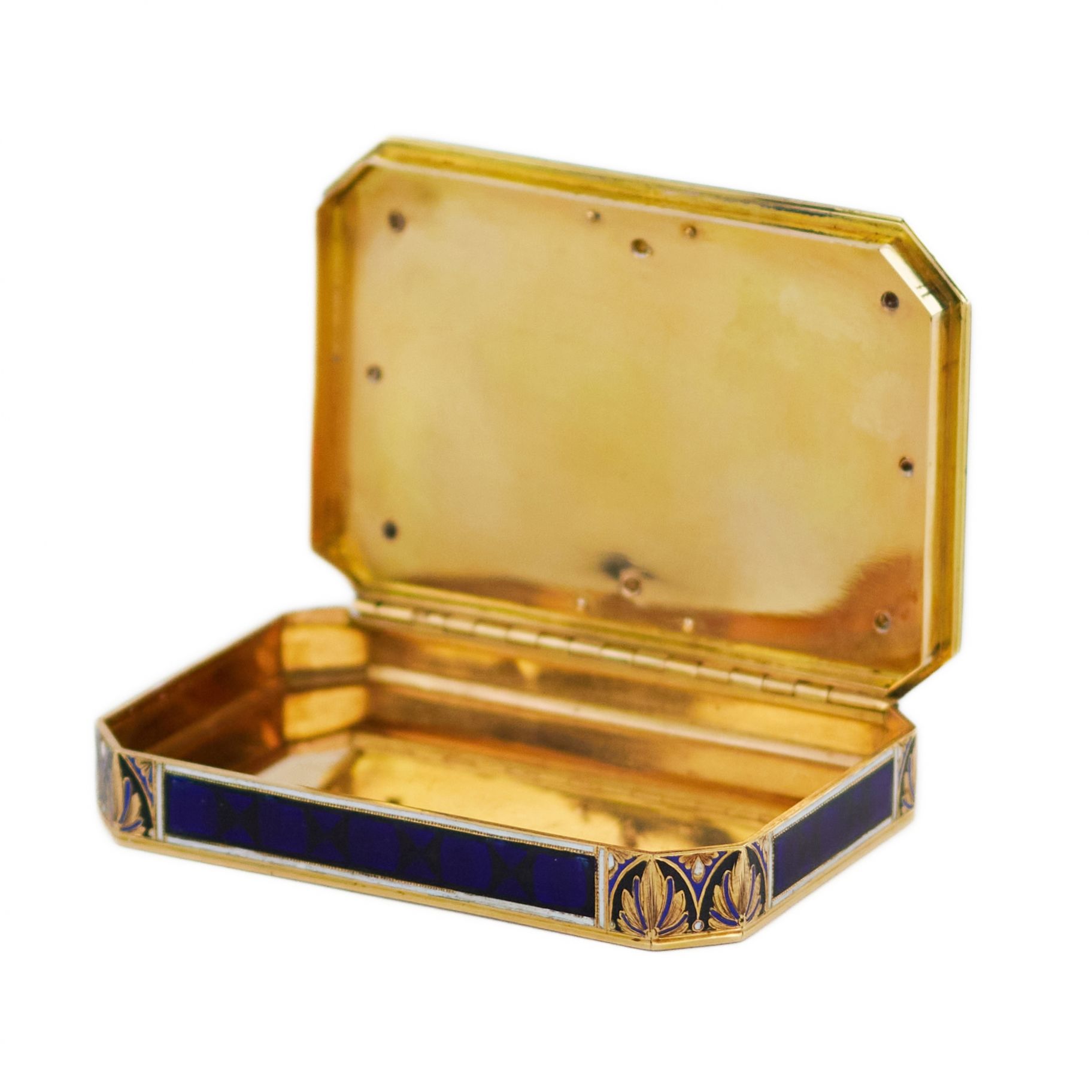 Gold snuff box with enamel. Jean George Remond & Compagnie. 1810. - Image 5 of 6