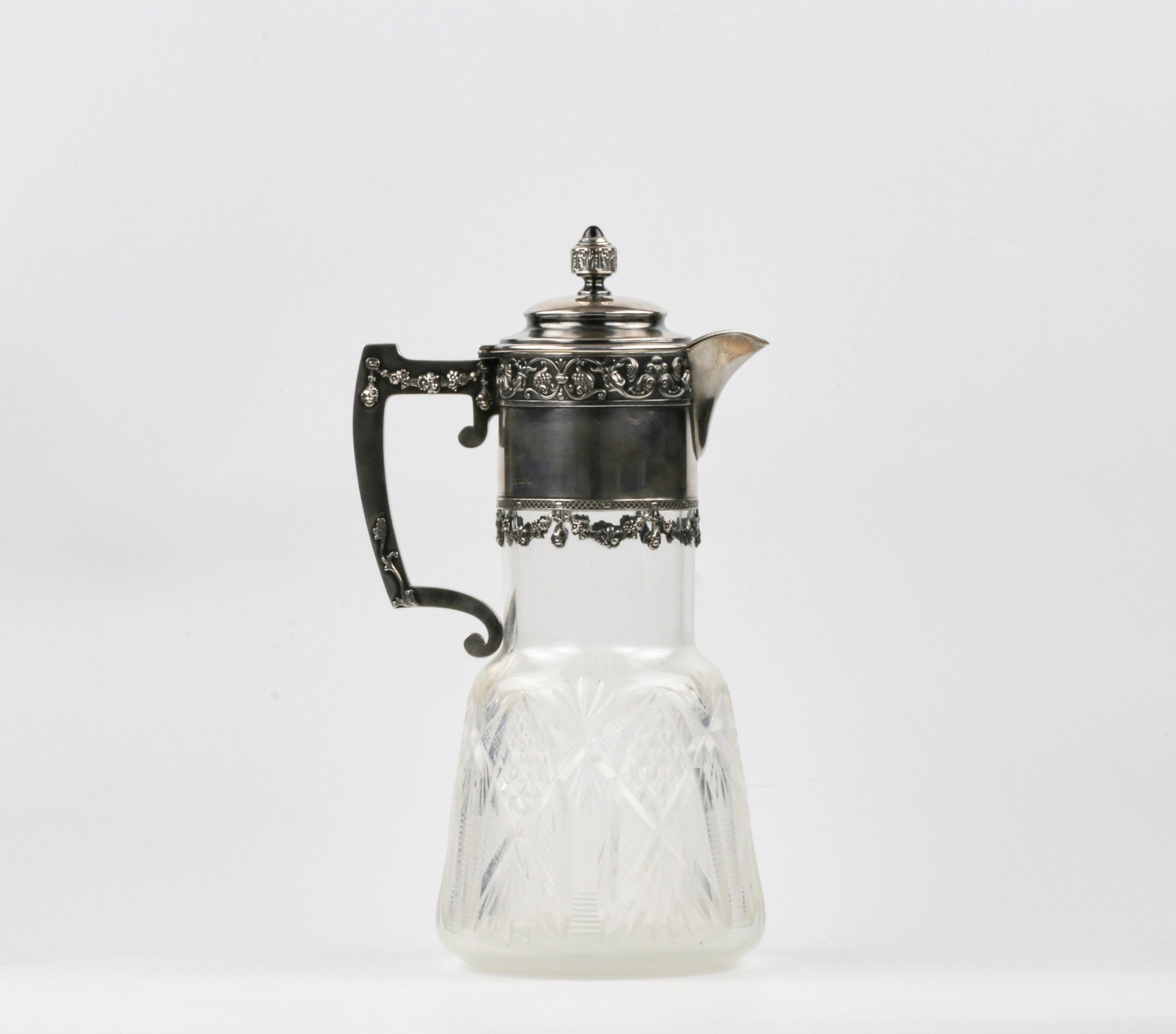 Crystal jug in silver. 13th Artel. Moscow - Image 6 of 11