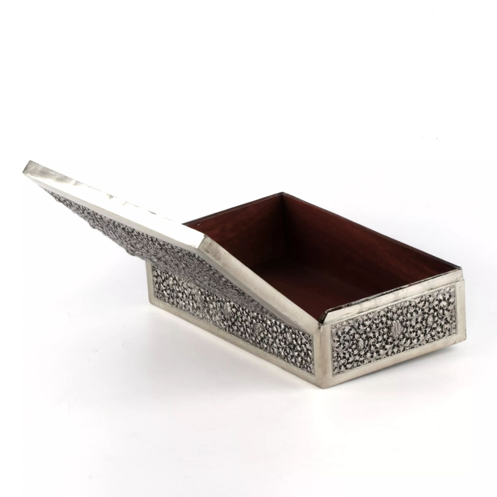 Silver cigar box. - Bild 5 aus 8