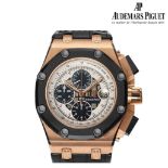 Mens 18K gold watch Audemars Piguet Royal Oak Offshore Rubens Barrichello