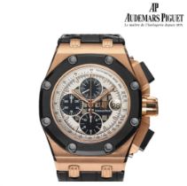 Mens 18K gold watch Audemars Piguet Royal Oak Offshore Rubens Barrichello