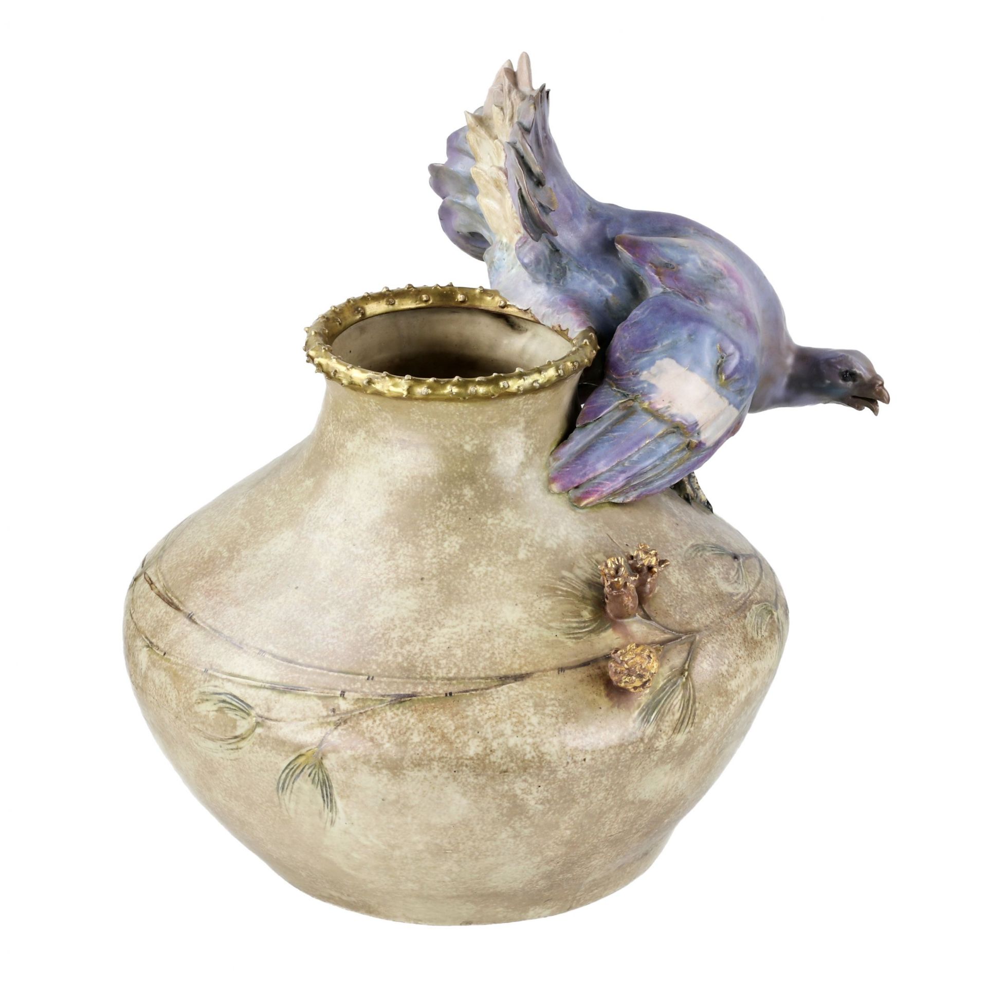 Ceramic cache-pot. Eduard STELLMACHER. 1905 - Image 4 of 7