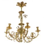 Louis XVI style chandelier.