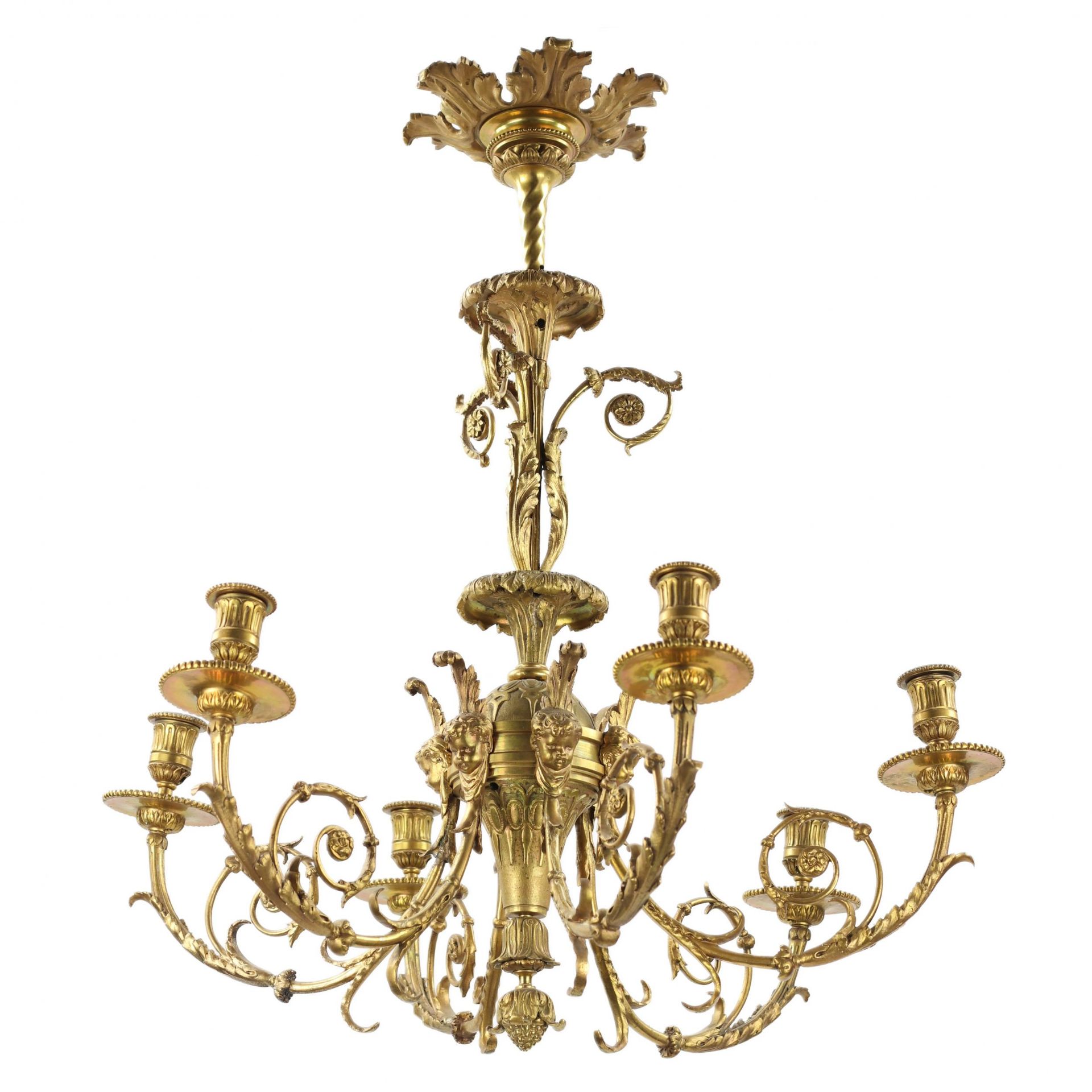 Louis XVI style chandelier.