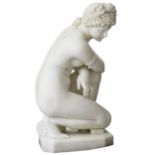 Marble sculpture Bathing of Venus. 19th-20th century.