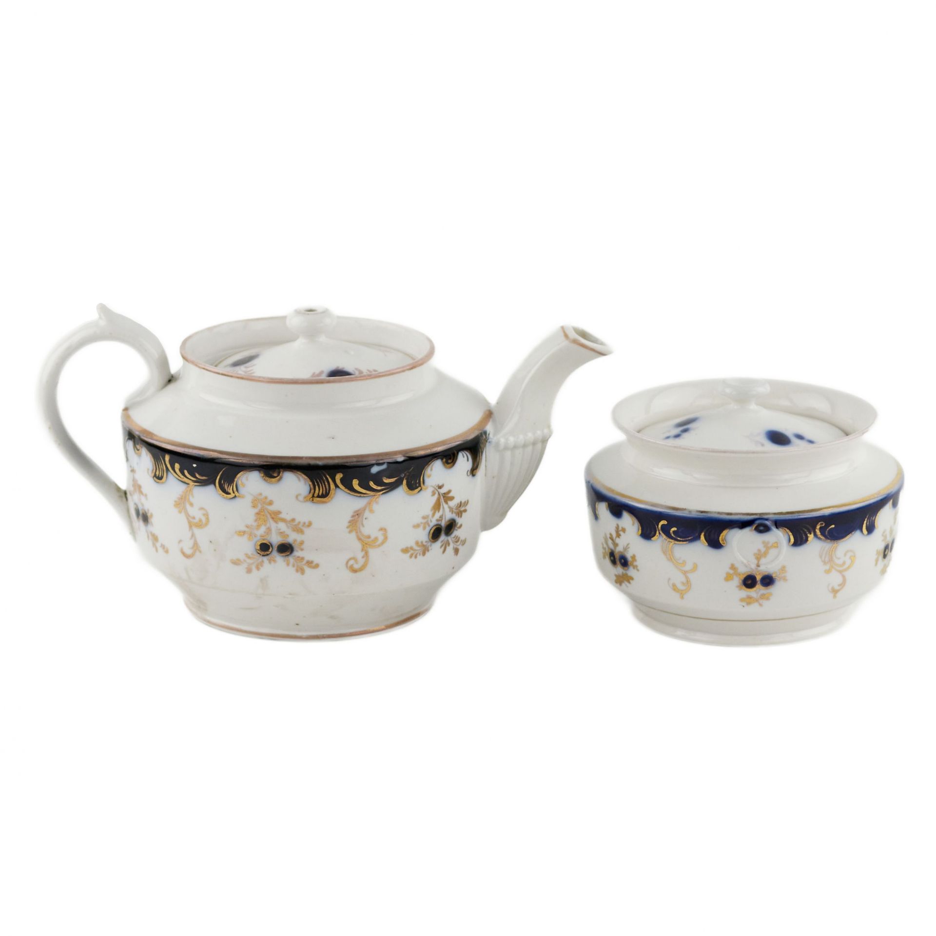 Kuznetsov`s tea porcelain service. Riga, mid-19th century. - Image 3 of 8