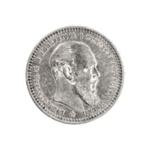 Silver ruble Alexander III 1893.