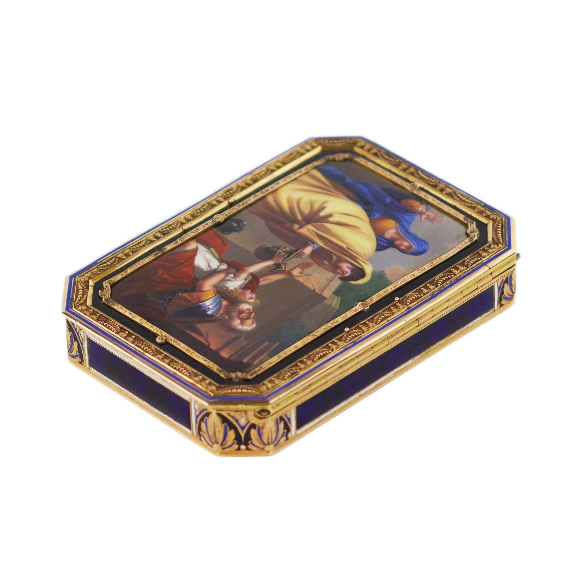 Gold snuff box with enamel. Jean George Remond & Compagnie. 1810. - Image 3 of 6
