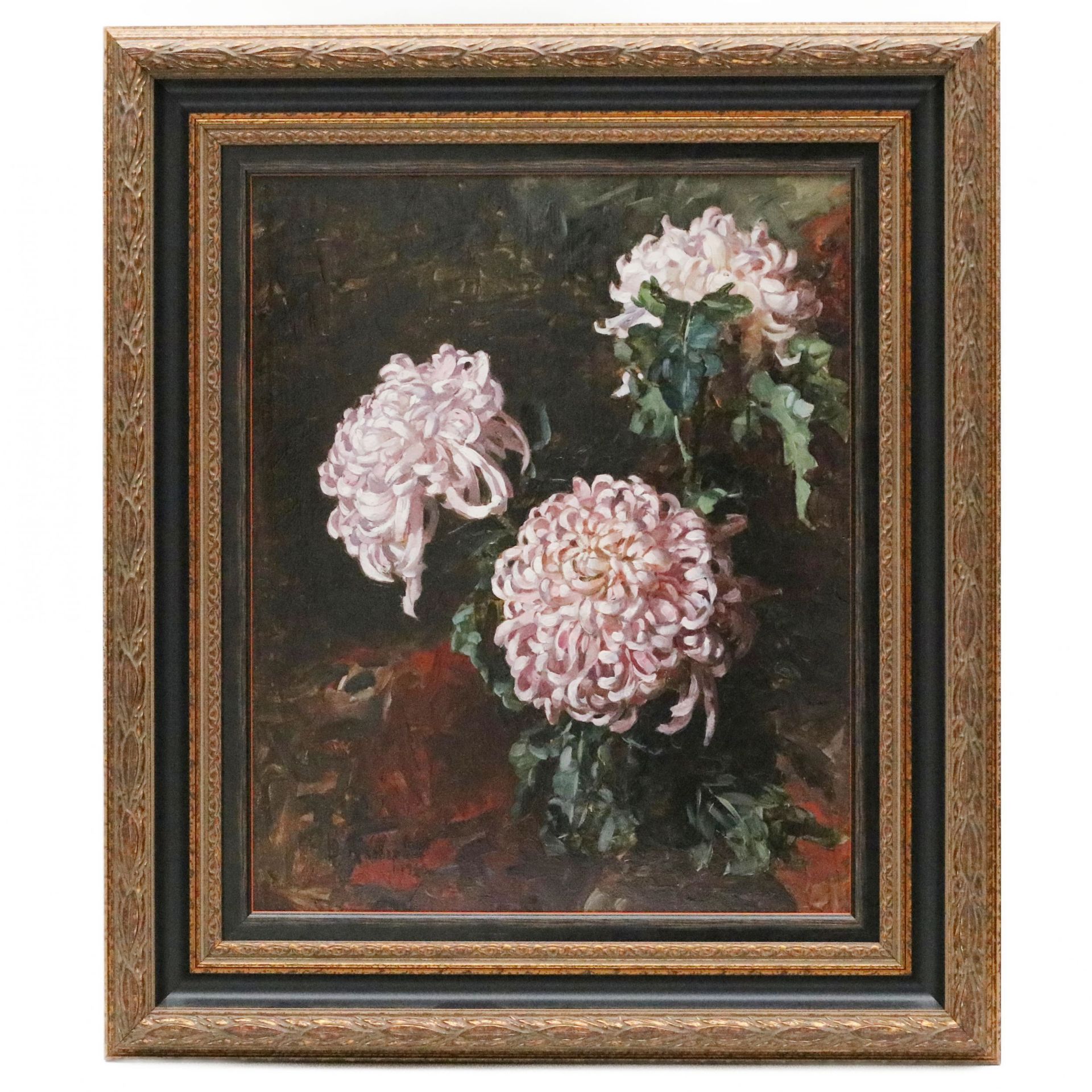 Julius Klever son. Still life of Chrysanthemums. 1920