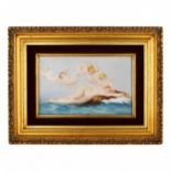 Porcelain plaque The Birth of Venus. Alexandre Cabanel. Late 19th century