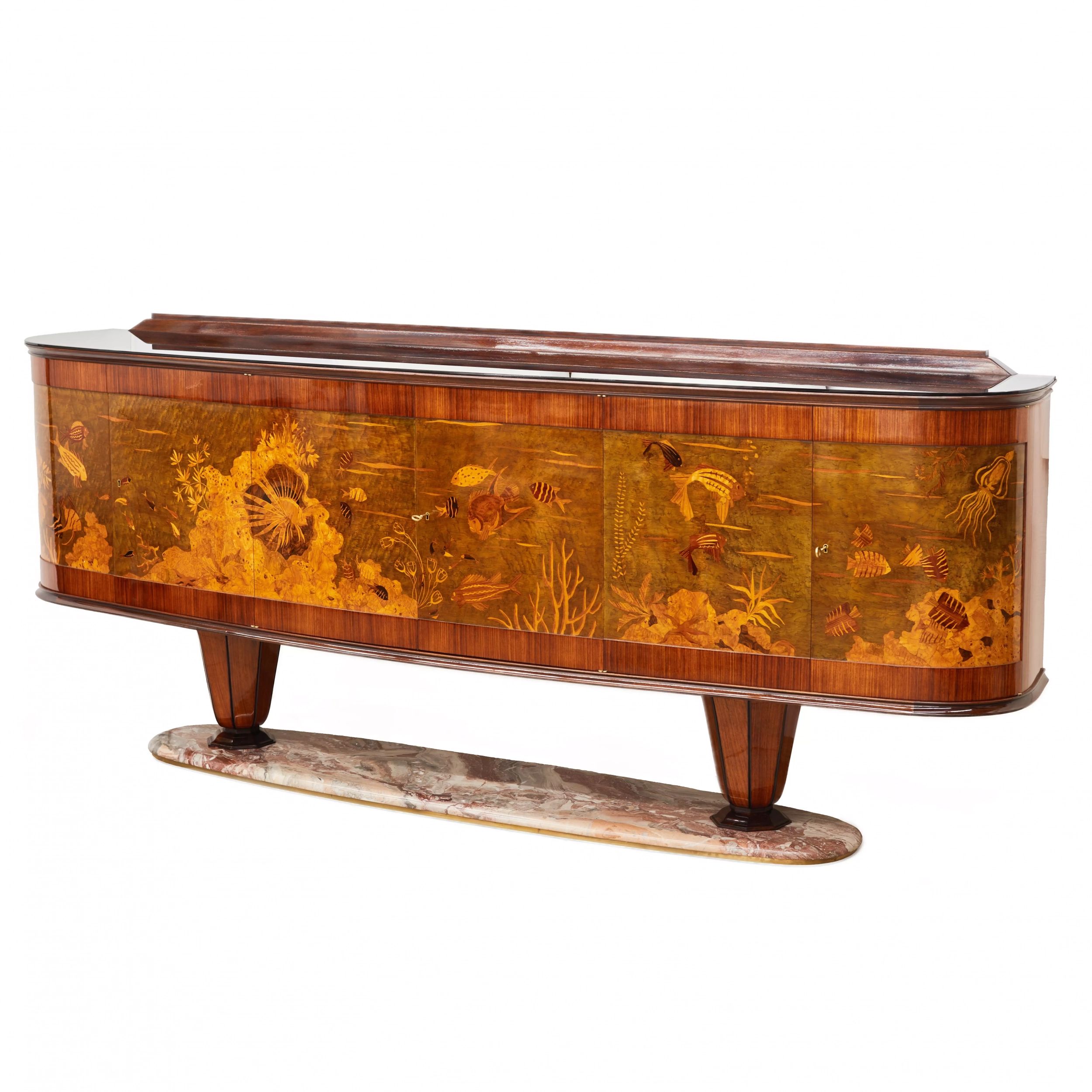Vittorio Dassi. Grandiose furniture set in Art Deco style. - Image 3 of 11