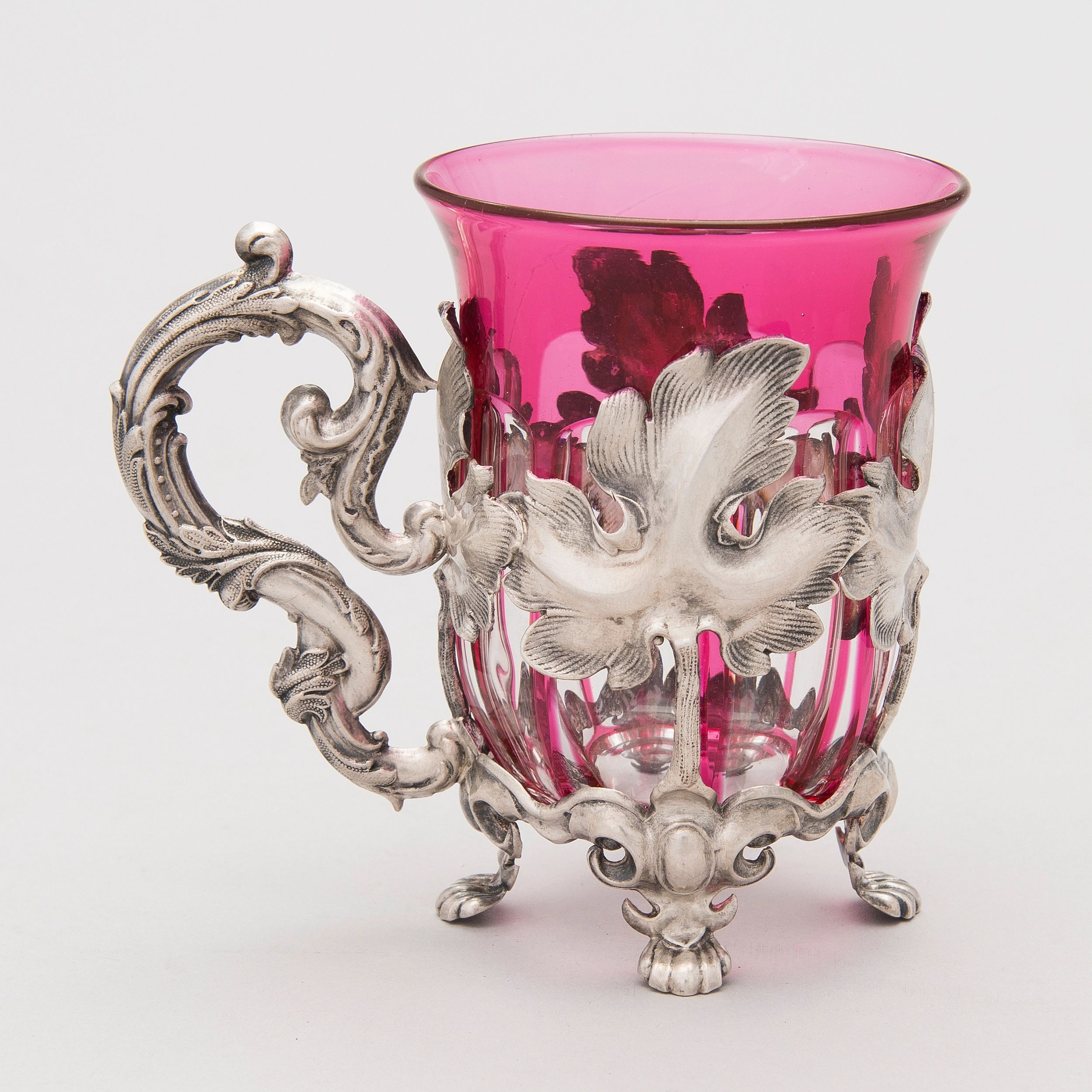 Silver cup holder. Imperial Russia - Image 4 of 8
