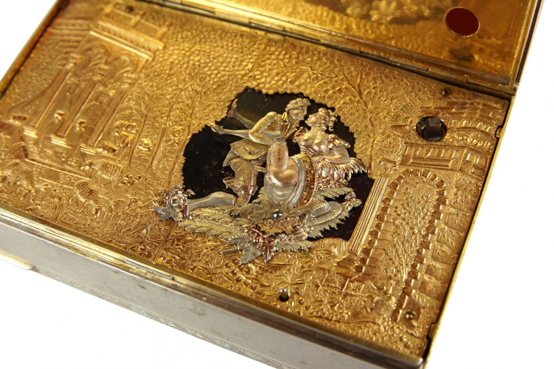 Rare silver erotic musical automatic box. - Image 7 of 15