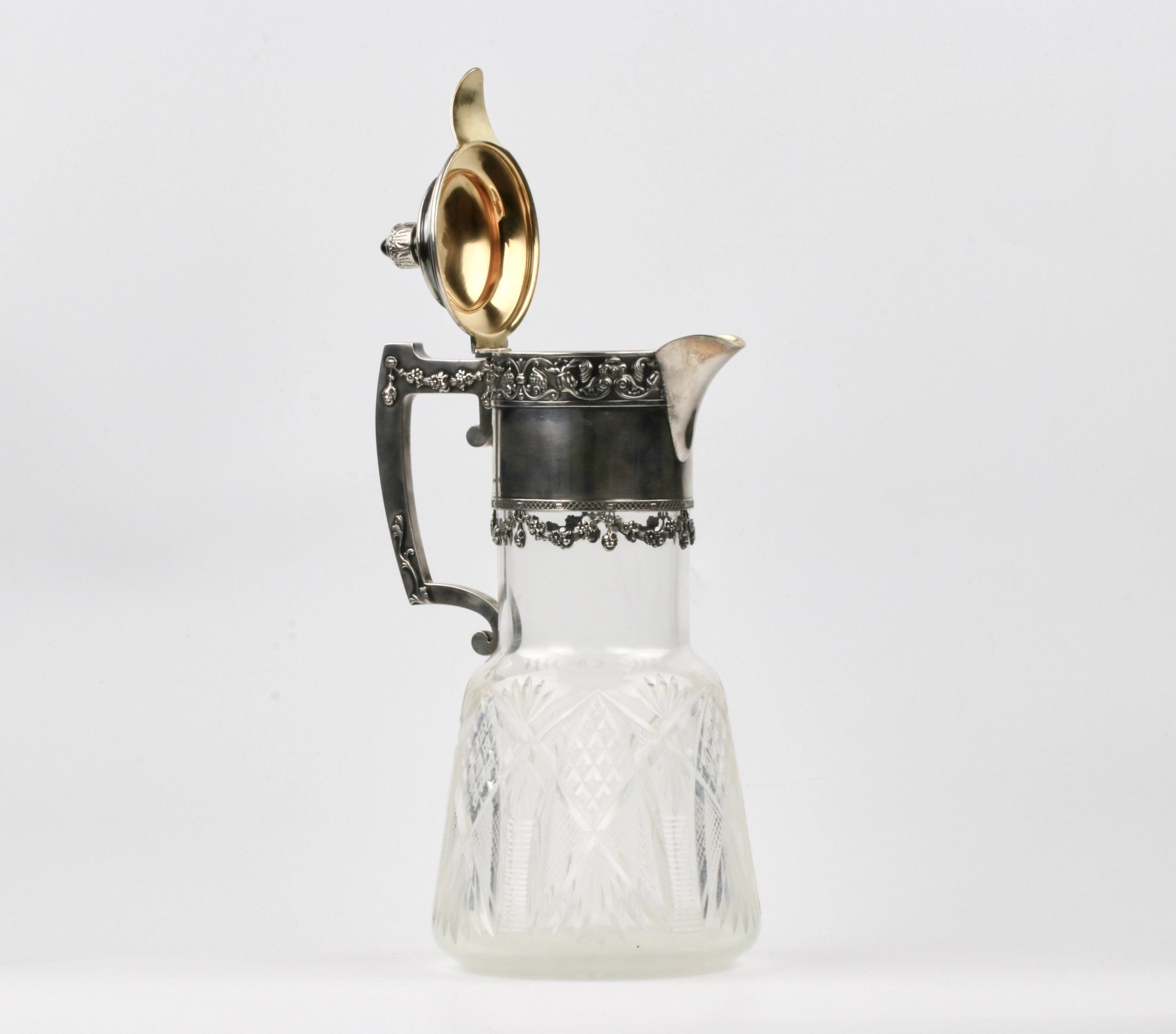 Crystal jug in silver. 13th Artel. Moscow - Image 4 of 11