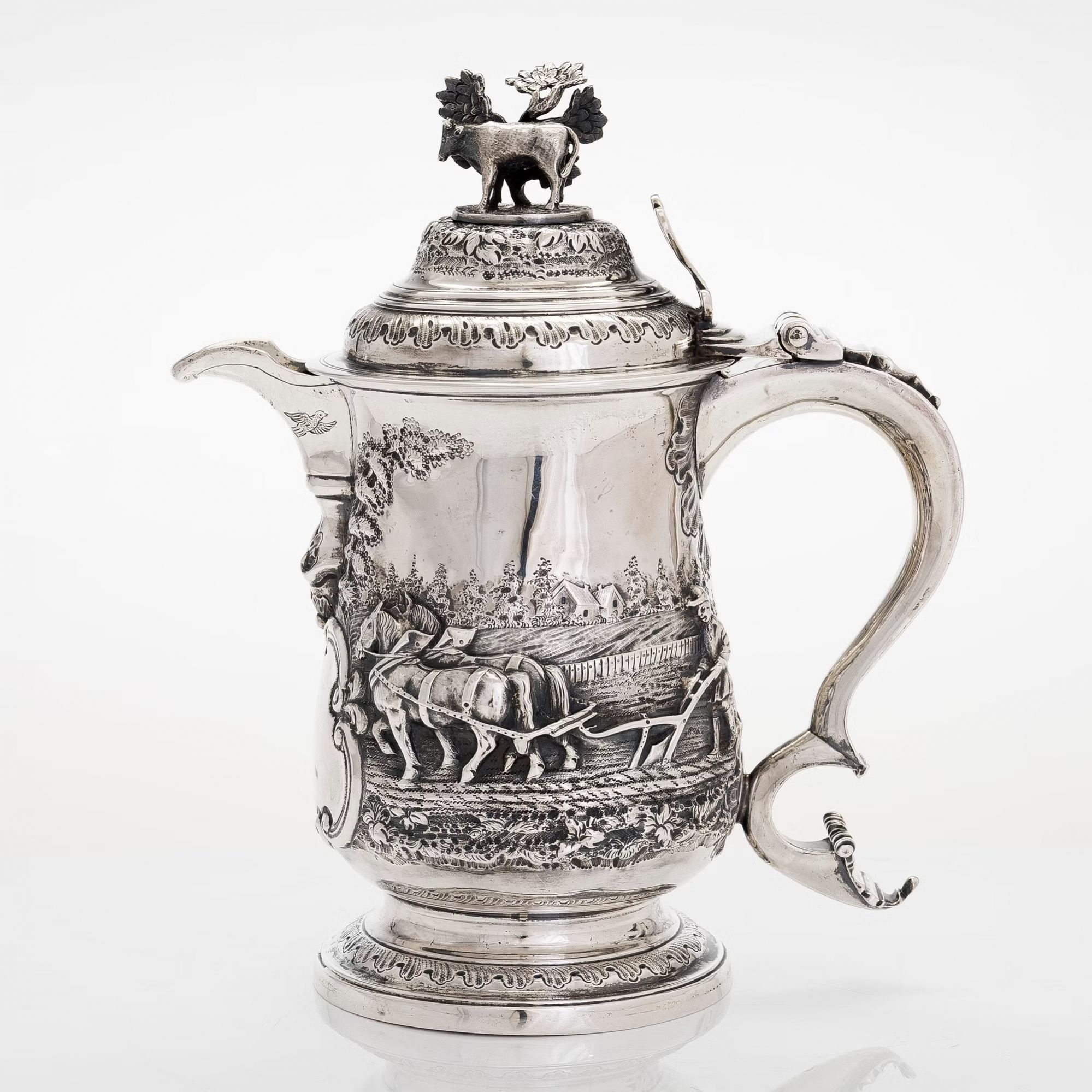 George III Sterling Silver Jug by John Deacon, London, 1772 - Image 6 of 8