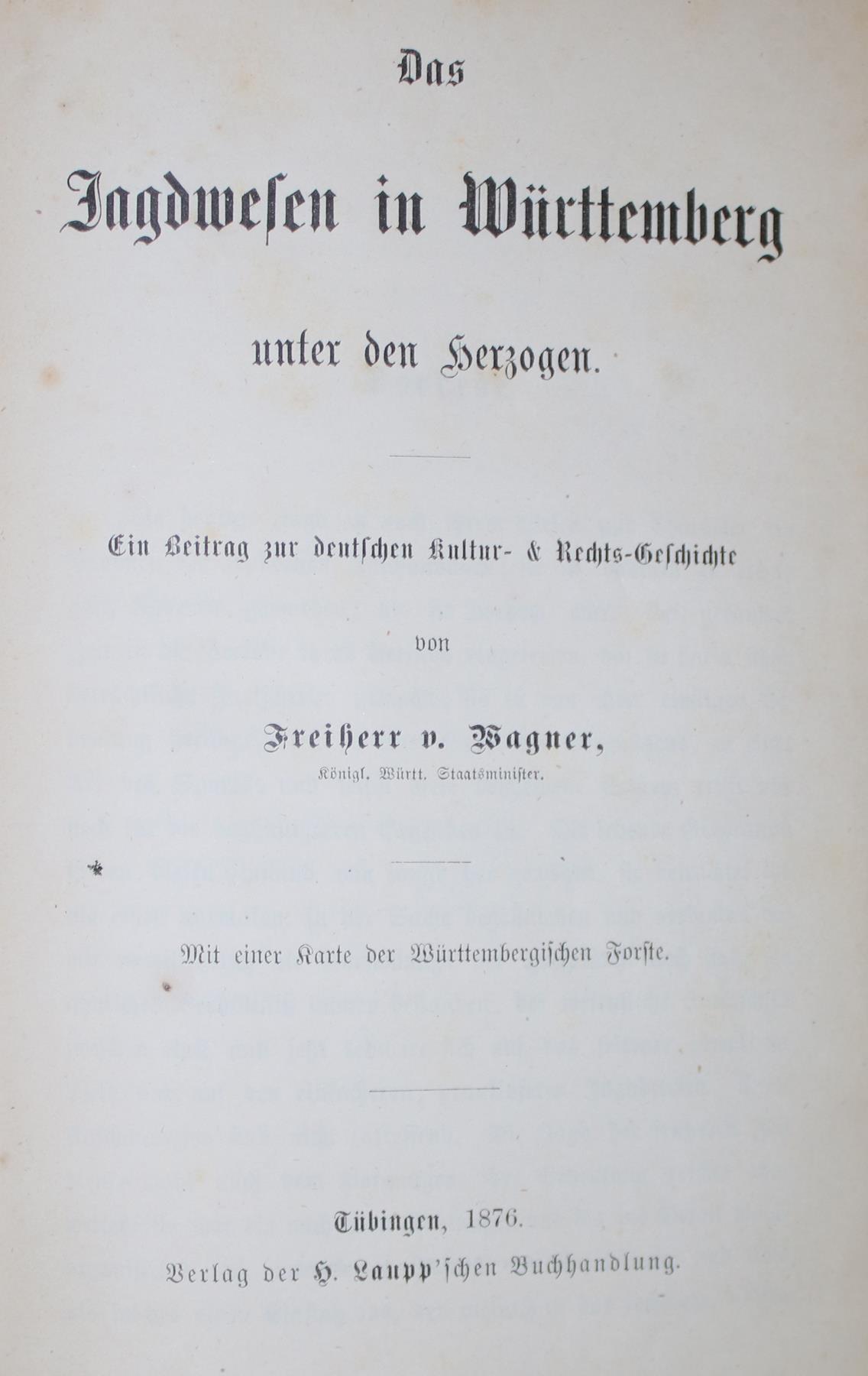 Wagner(-Frommenhausen, R. v.).