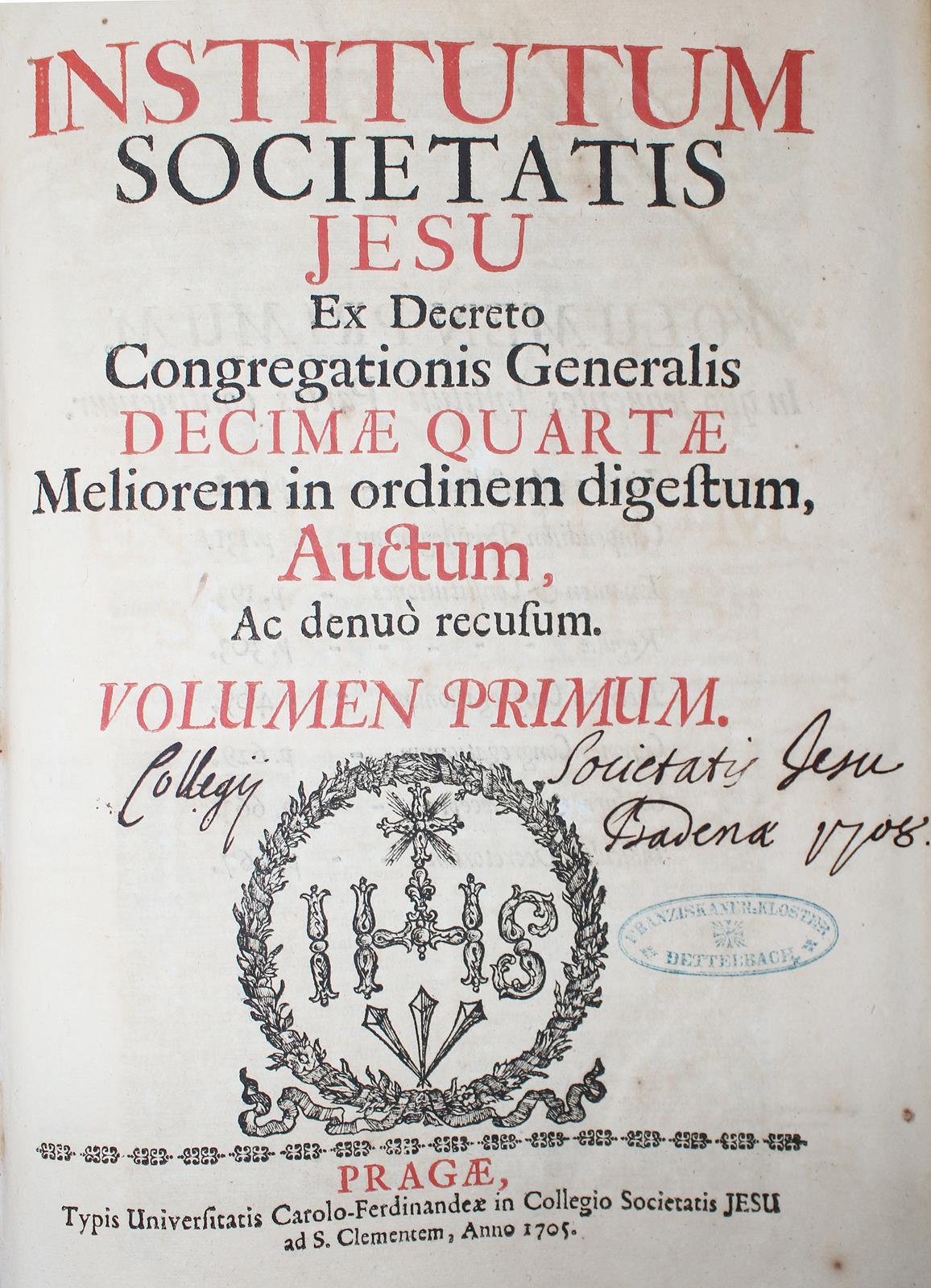 Institutum Sociuetatis Jesu: