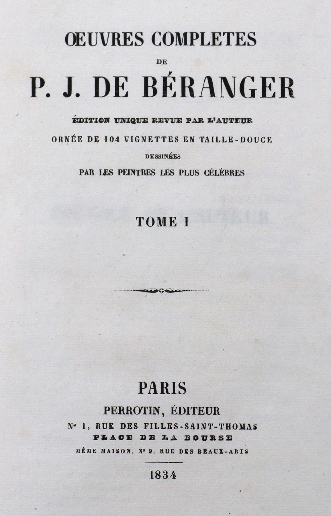 Beranger,P.J.de. - Image 3 of 4